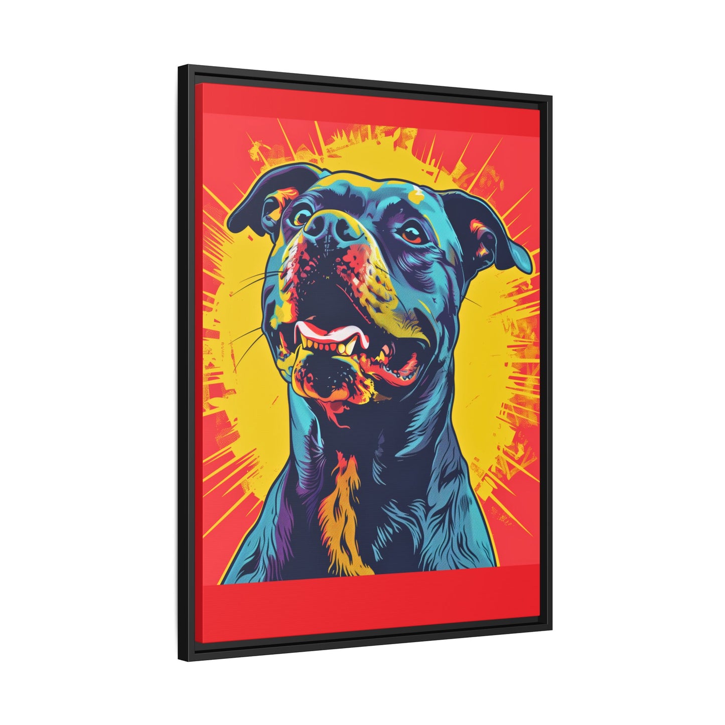 Dog Wall Art Framed Canvas Wall Art Print