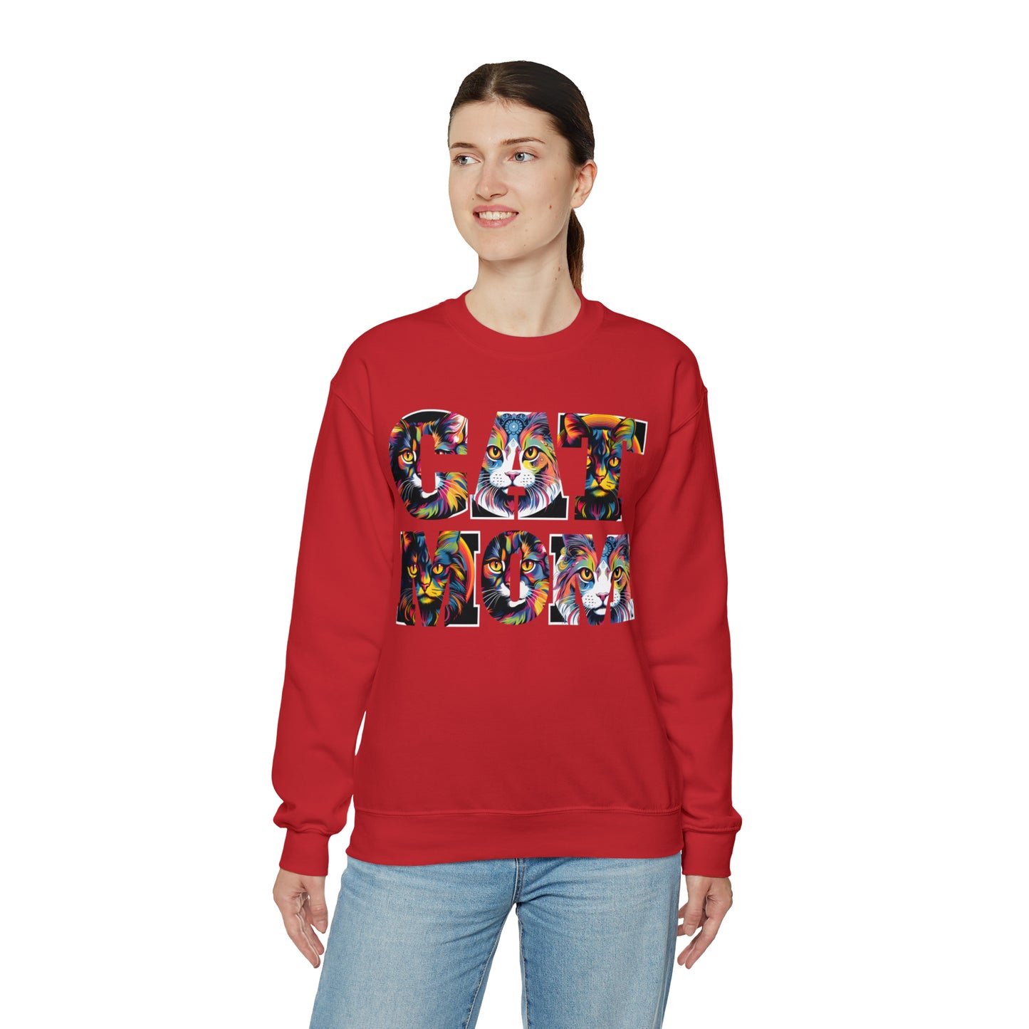 Vintage Cat Sweatshirt Cat Mom Sweatshirt Cat Crewneck Sweatshirt Cat Mom Gift Cat Lover Gift Animal Lover Cat Mama Shirt Cat Lover Sweater
