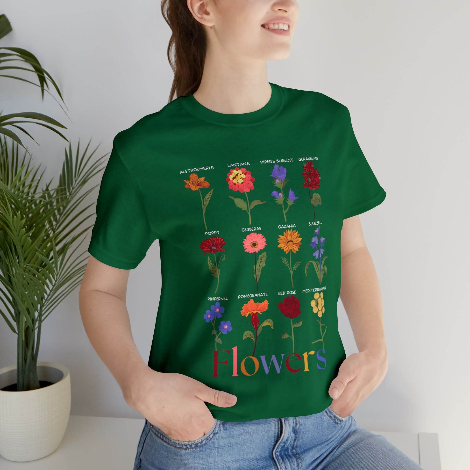 Wildflower Tshirt, Flower Shirt, Types of Flowers Shirt, Floral Tshirt, Gift for Women, Ladies Shirts Best Friend Gift, Plant Mom Nature - Giftsmojo