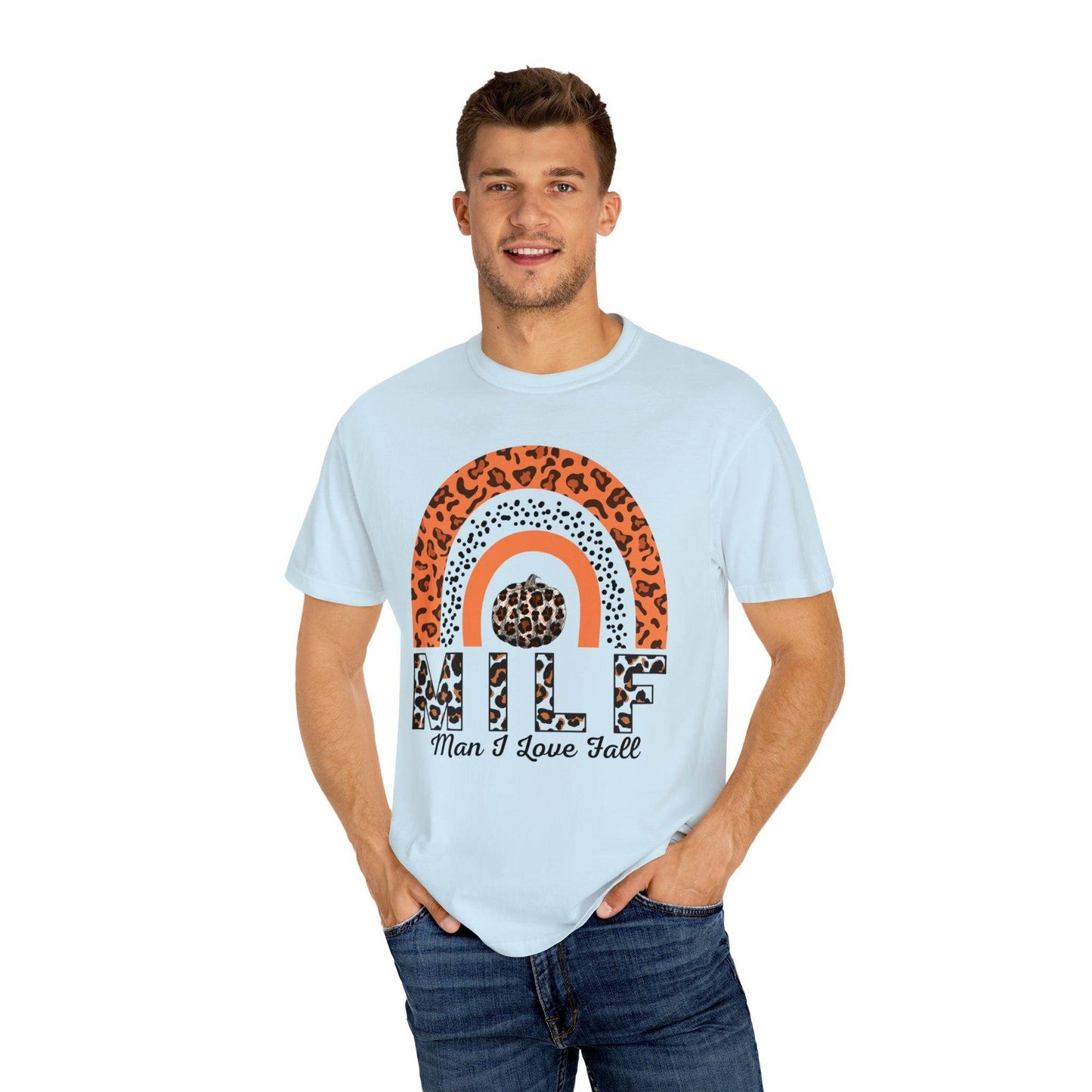 Man I love Fall Gift for Fall Funny fall shirts gift Pumpkin comfort colors shirt - Giftsmojo