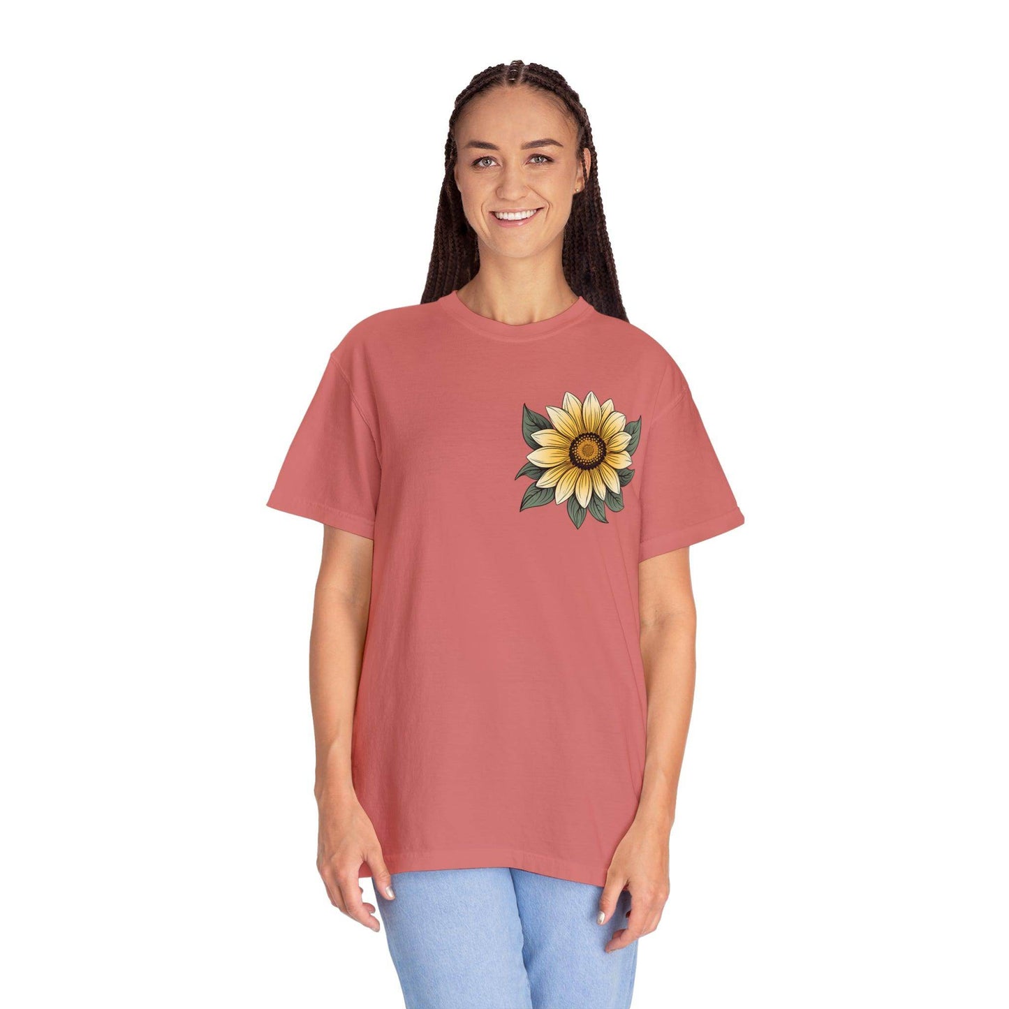 Sunflower Shirt Women Flower Shirt Aesthetic, Floral Graphic Tee Floral Shirt Flower T-shirt, Wild Flower Shirt Gift For Her Wildflower T-shirt - Giftsmojo