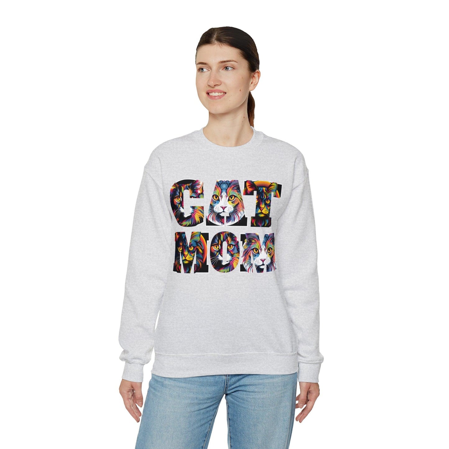 Vintage Cat Sweatshirt Cat Mom Sweatshirt Cat Crewneck Sweatshirt Cat Mom Gift Cat Lover Gift Animal Lover Cat Mama Shirt Cat Lover Sweater