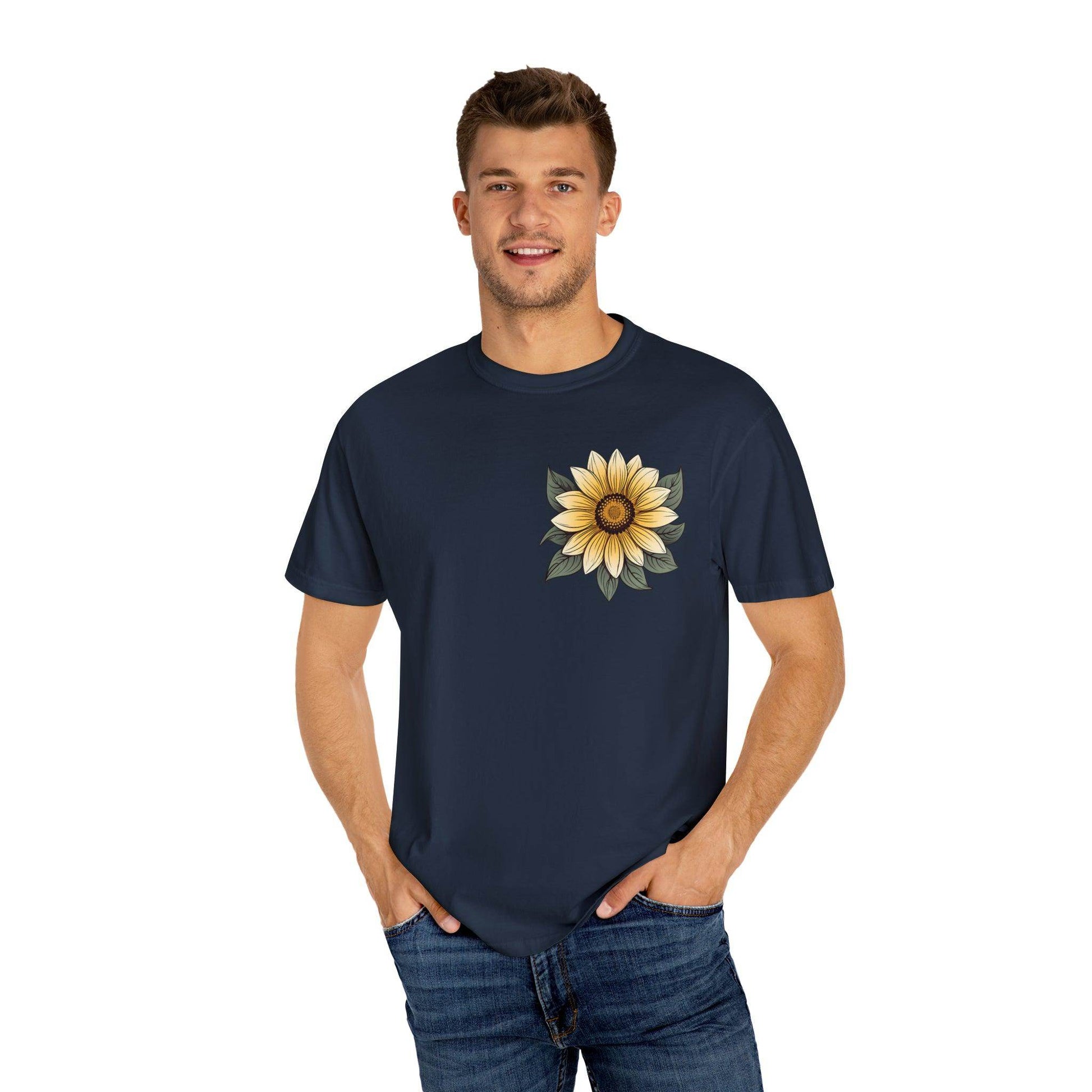 Sunflower Shirt Women Flower Shirt Aesthetic, Floral Graphic Tee Floral Shirt Flower T-shirt, Wild Flower Shirt Gift For Her Wildflower T-shirt - Giftsmojo