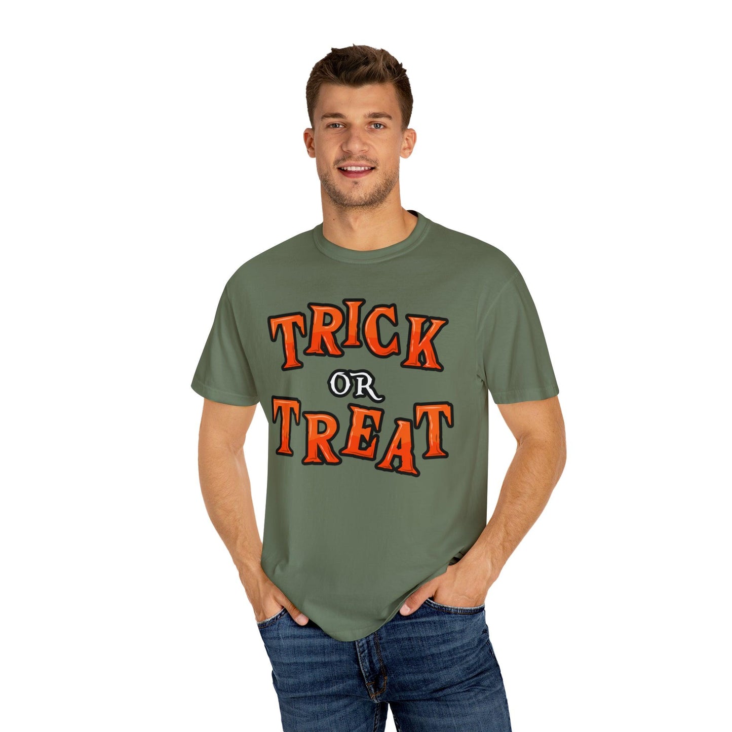 Trick or Treat Shirt Halloween Party Outfit Vintage Shirt Halloween Shirt Cute Spooky Shirt, Halloween Gift Halloween T-shirtRetro Halloween Tshirt - Giftsmojo