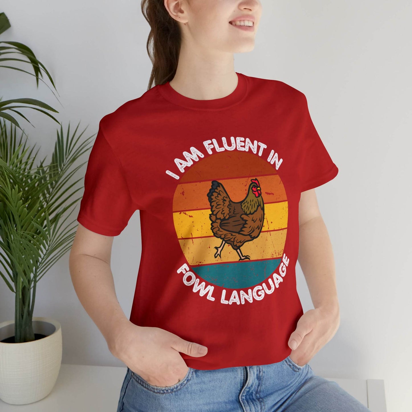 Fluent in Fowl Language shirt, Chicken Shirt Chicken Tee Chicken Owner Gift - Gift For Chicken Lover gift - Giftsmojo