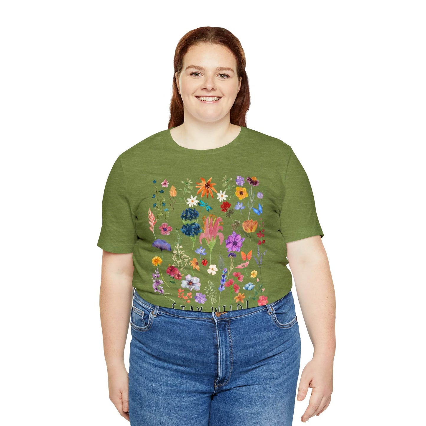 Wildflower Tshirt, Stay Wild Flowers Shirt, Floral Tshirt, Flower Shirt, Gift for Women, Ladies Shirts, Best Friend Gift, Plant Mom shirt - Giftsmojo