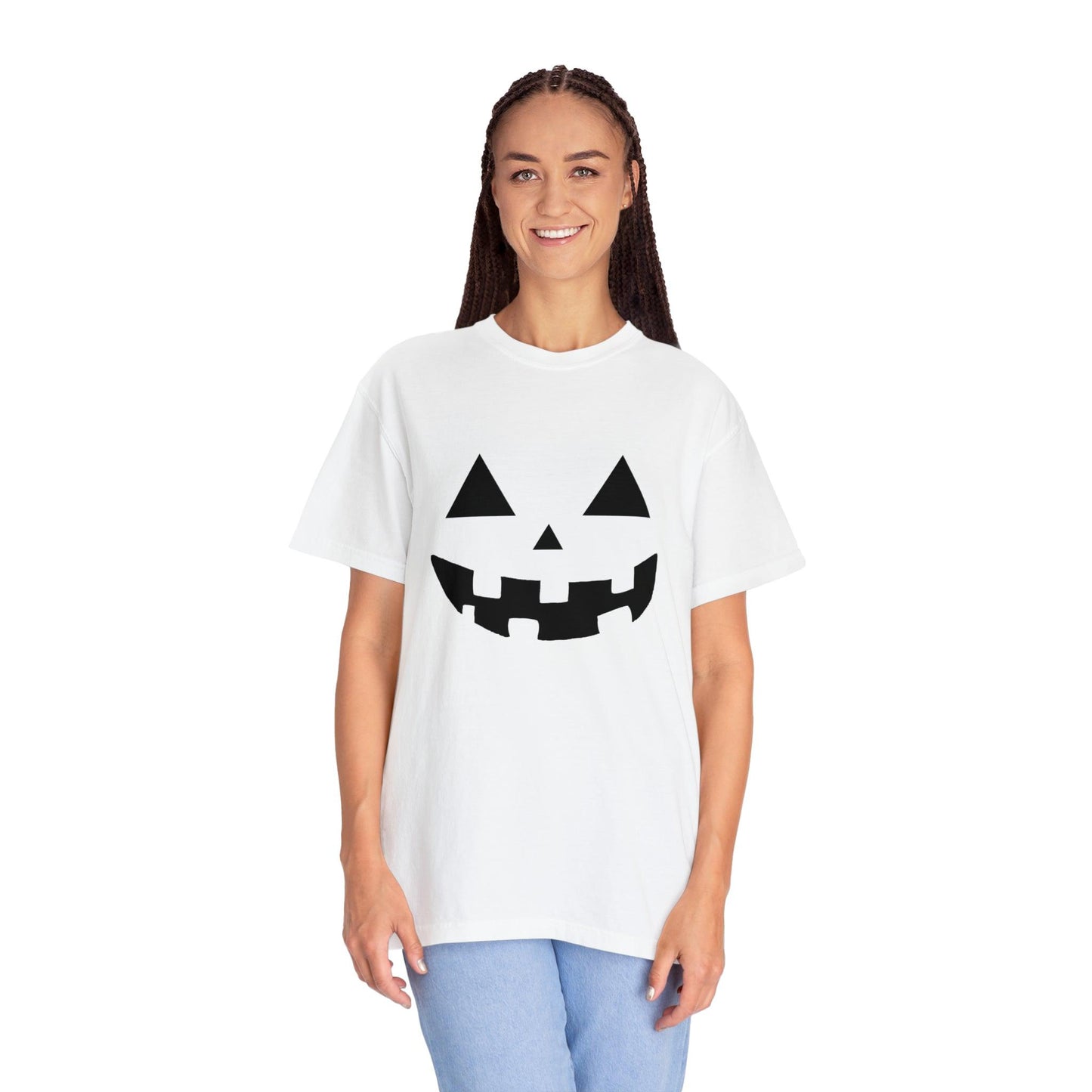 Cute Pumpkin Face Shirt Retro Halloween Tshirt, Vintage Shirt Halloween Shirt Pumpkin Face Halloween Costume Comfort Colors - Giftsmojo