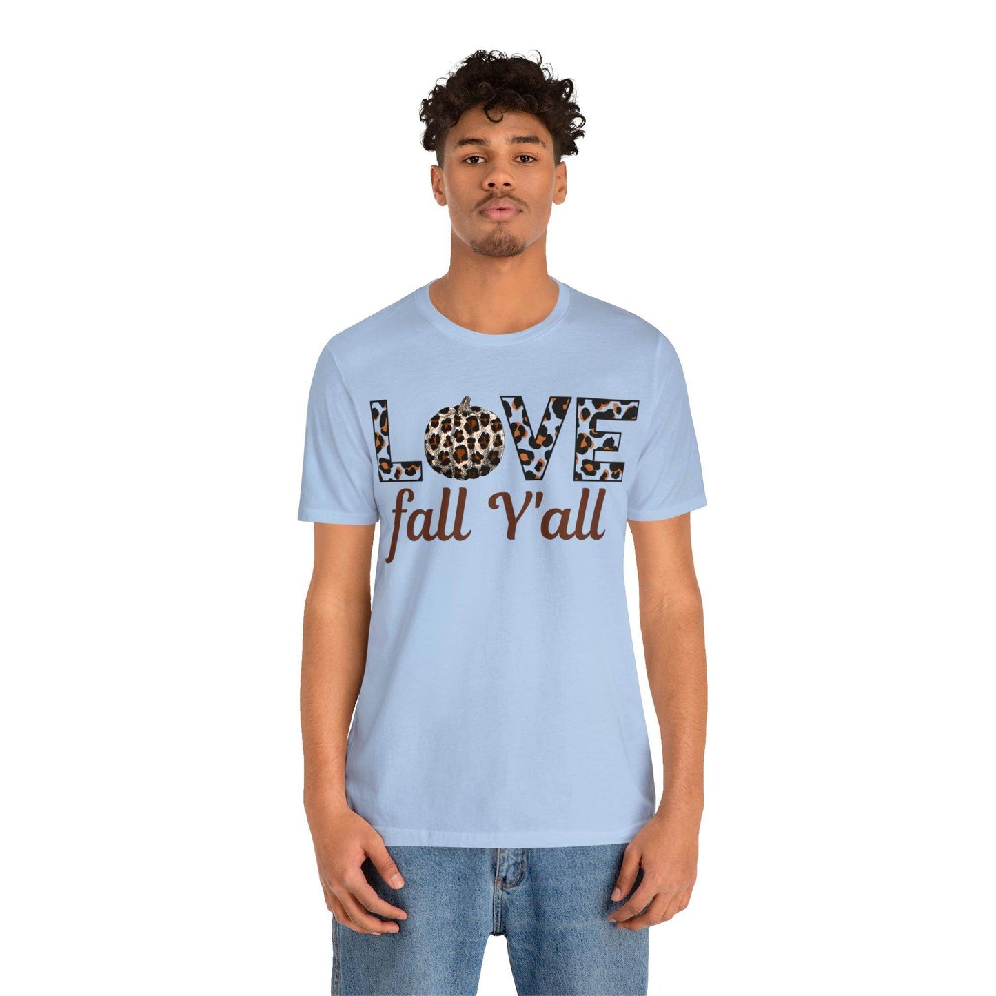 Leopard Print Love Fall Y'all Love Fall shirt Fall lover gift - Giftsmojo