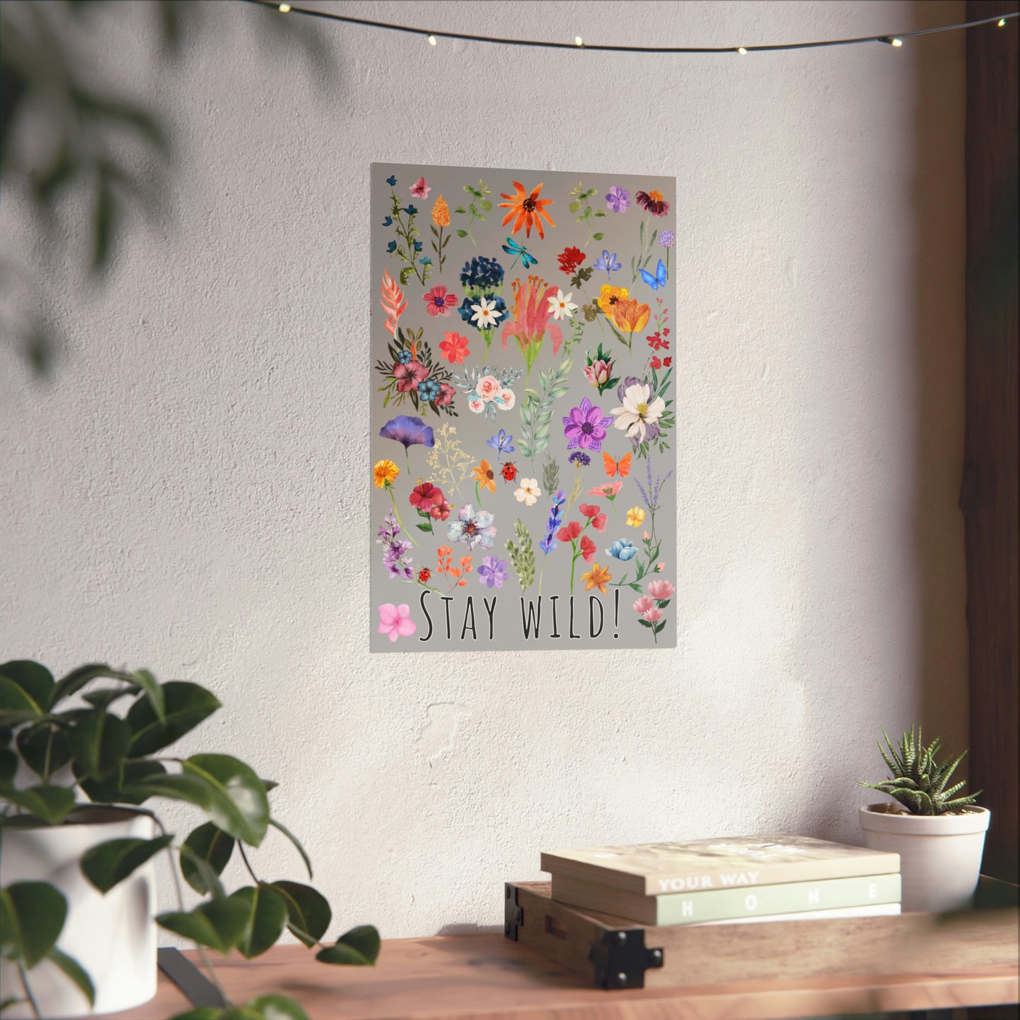 Watercolor Wildflowers Wall Art