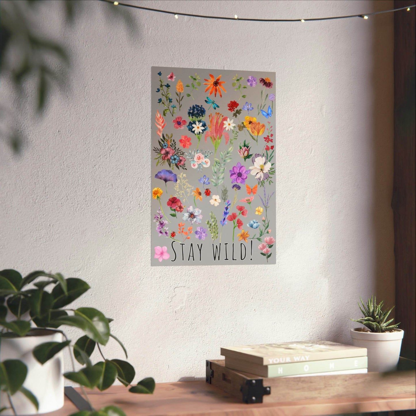 Watercolor Wildflowers Wall Art - Giftsmojo