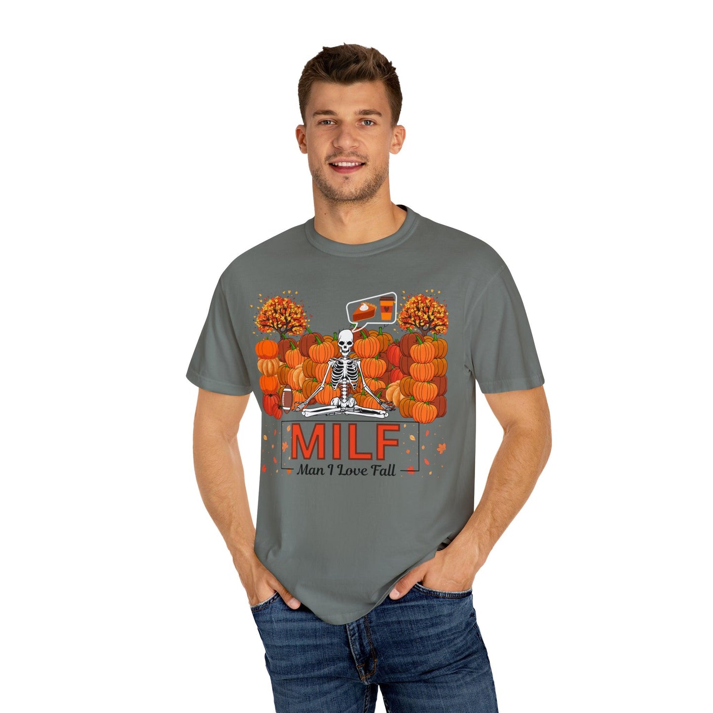 MILF Man I love Fall Gift for Fall Funny Fall Shirts Gift Pumpkin Comfort Colors Shirt