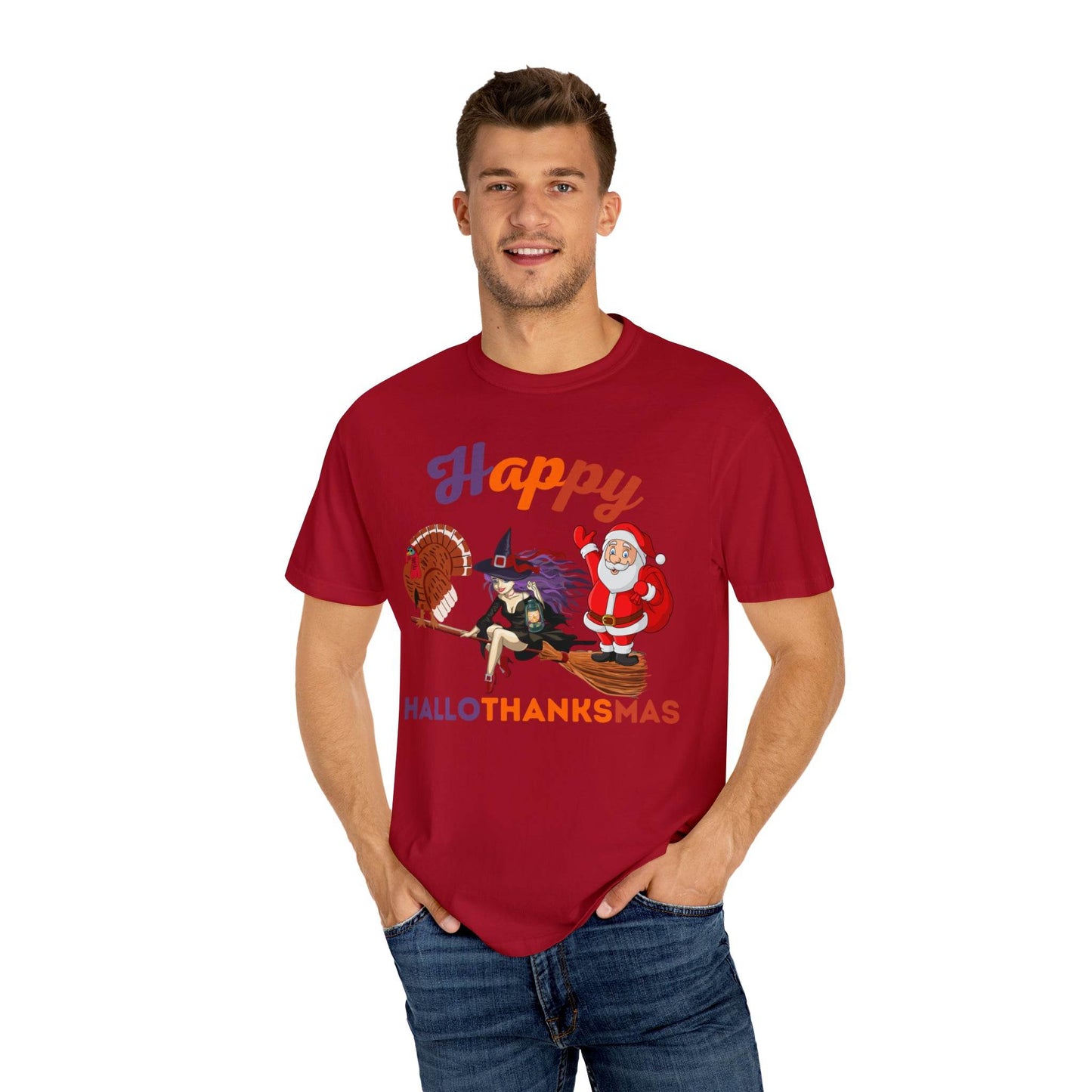 Happy HALLOTHANKSMAS Gift for Fall Halloween Thanksgiving Christmas Gift - Giftsmojo