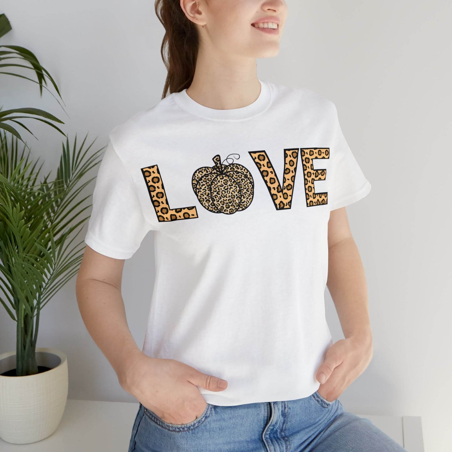 Embrace the Wild - Fall Leopard Print Shirt Leopard Print Love Fall - Pumpkin shirt - autumn shirt - Giftsmojo