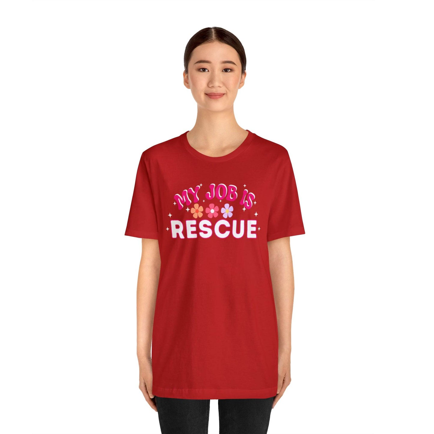 My Job is Rescue Shirt Firefighter Shirt Coast Guard Shirt Paramedic, Lifeguard, - Giftsmojo