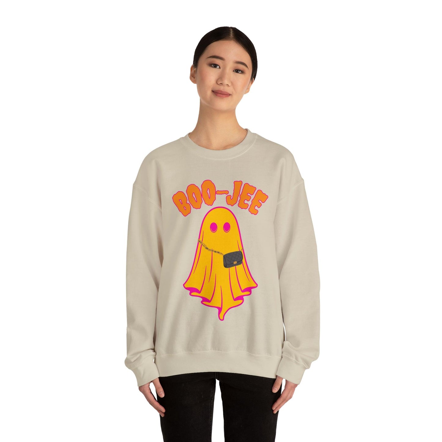 Boo-Jee Sweatshirt, Boo Halloween Sweatshirt, Spooky Ghost Sweatshirt, Boo Jee Shirt, Halloween Ghost Sweatshirt, Halloween Boo Shirt - Giftsmojo