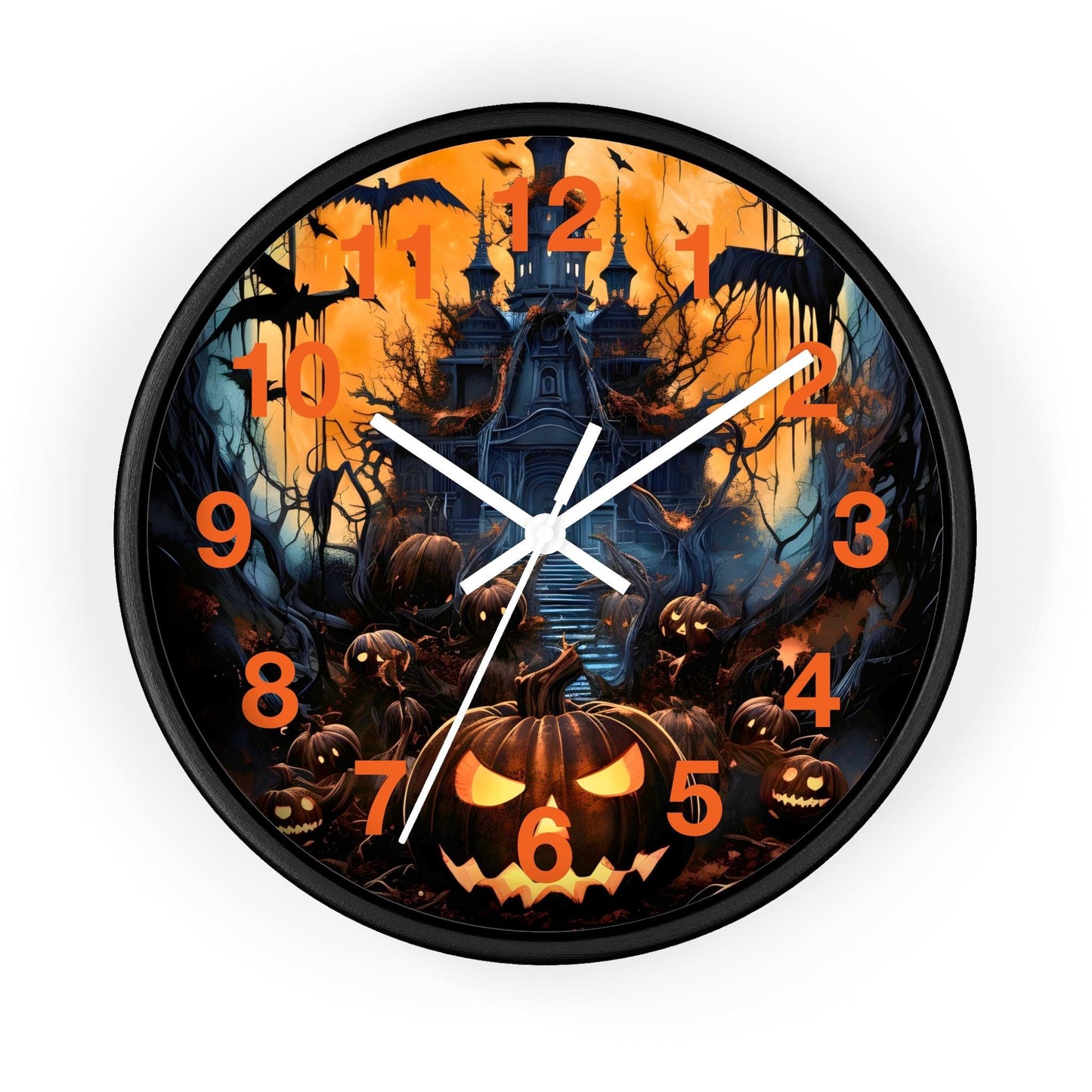 Halloween Ghost Wall Clock Halloween Wall Clocks Halloween Clock Fall Clock Halloween Decor