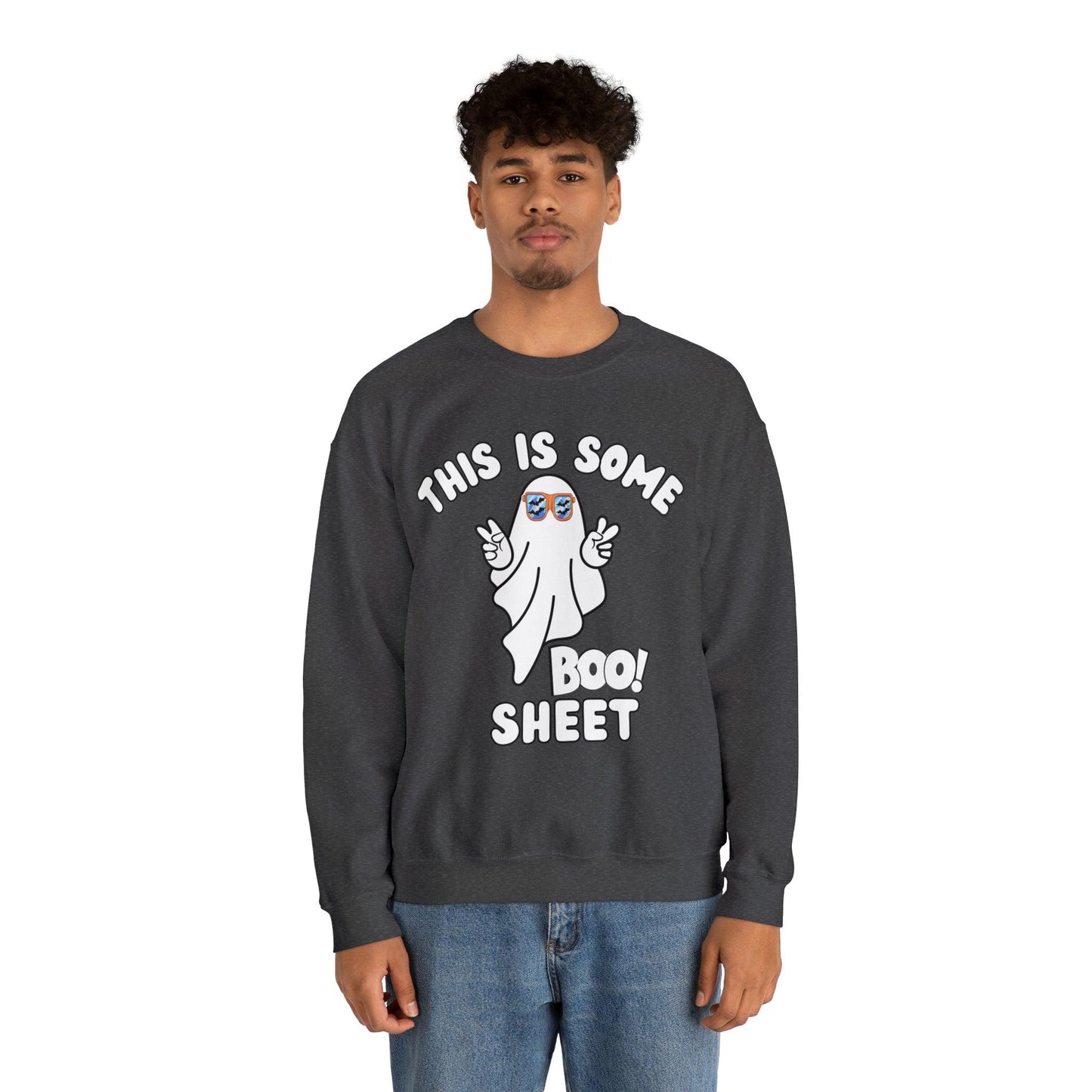 This Is Some Boo Sheet Ghost Sweatshirt Cute Ghost Sweatshirt Boo Ghost Sweatshirt Gift Shirt Funny Halloween Shirt Spooky Season Shirt