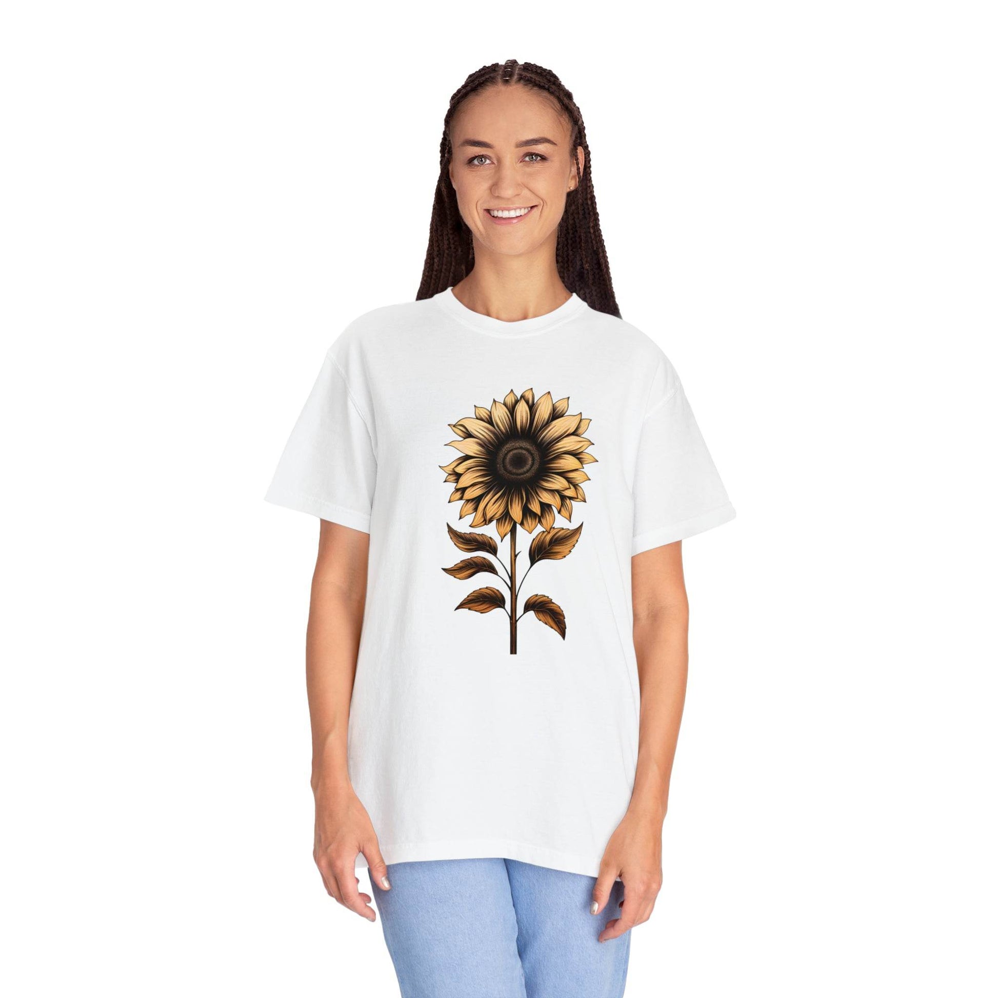 Vintage Sunflower Shirt Flower Shirt Aesthetic, Floral Graphic Tee Floral Shirt Flower T-shirt, Vintage Wild Flower Shirt Vintage Flower Shirt, - Giftsmojo