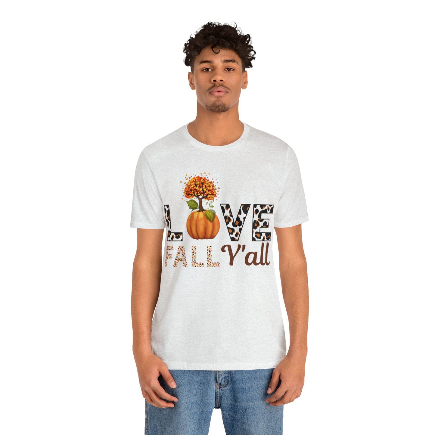 Leopard Print Love Fall Y'all shirt, Autumn Shirt, Fall shirt, Fall Gift - Giftsmojo