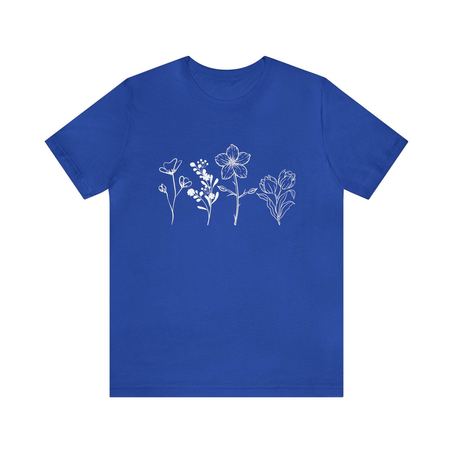 Wildflower Tshirt, Wild Flowers Shirt, Floral Tshirt, Flower Shirt, Gift for Women, Ladies Shirts, Best Friend Gift, Plant Mom shirt Garden - Giftsmojo