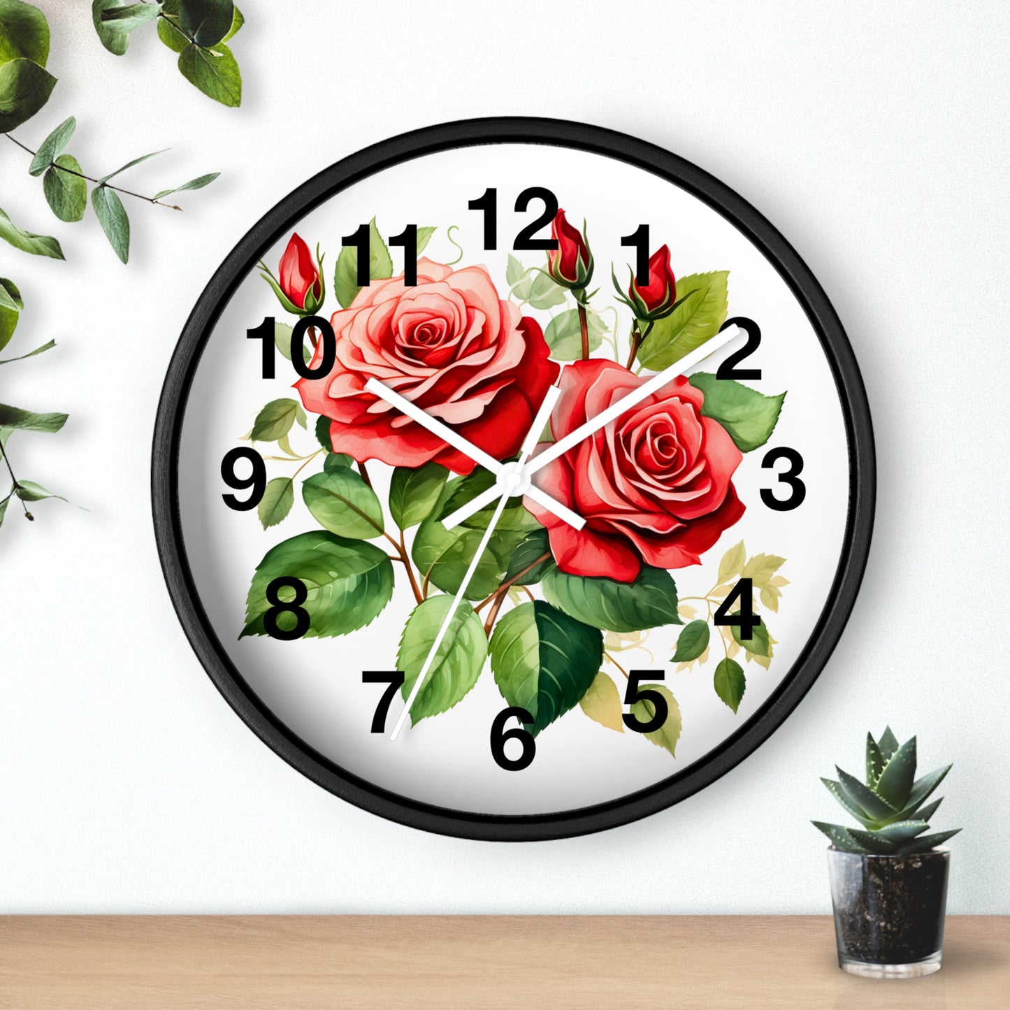 Wall Clock Floral Wall Clock Kids Room Home Decor New Home Gift House Warming Gift