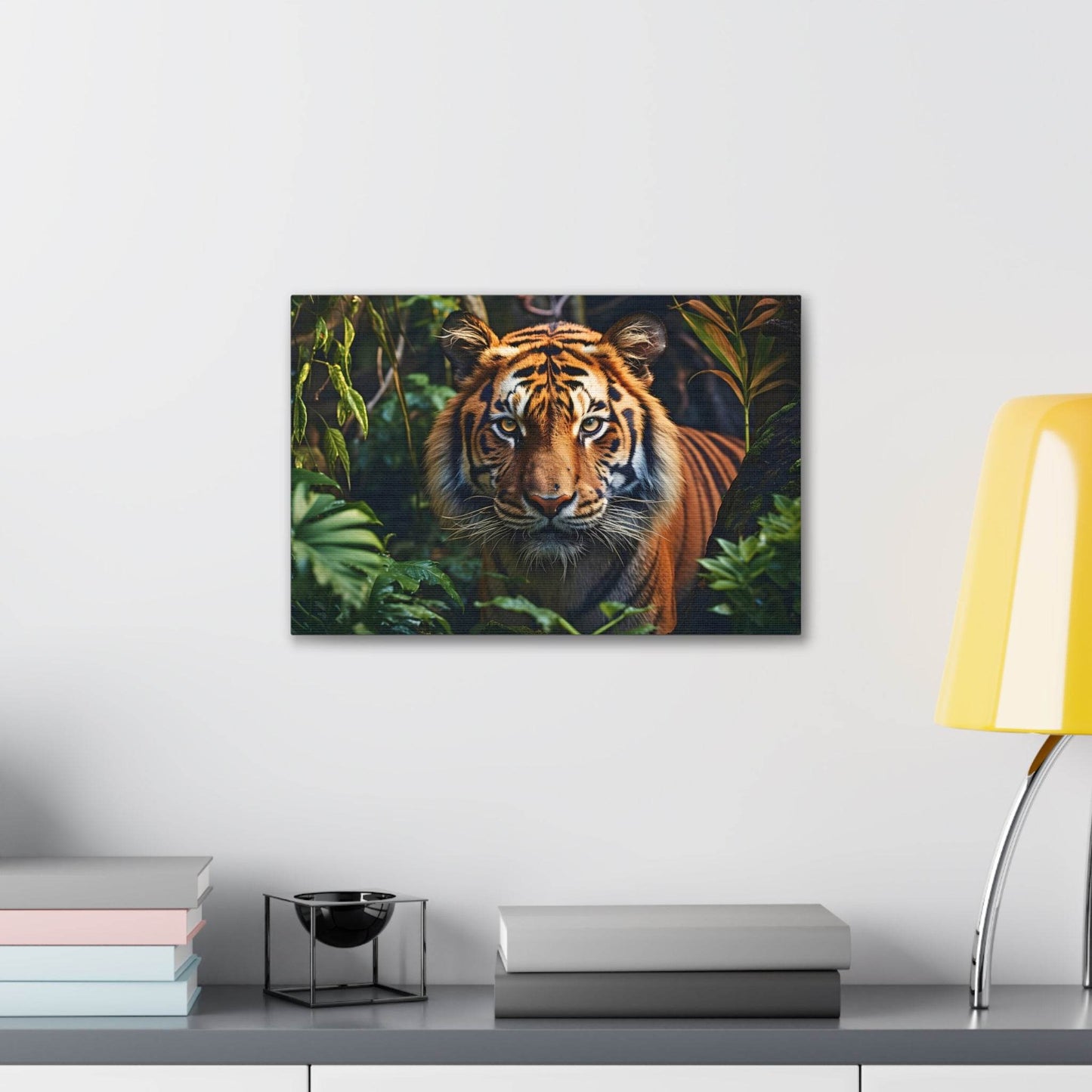 Tiger In Nature Art Canvas Gallery Wraps Tiger Print Large Canvas Art Animal Wall Art minimalist Wall Art Lover Gift - Giftsmojo