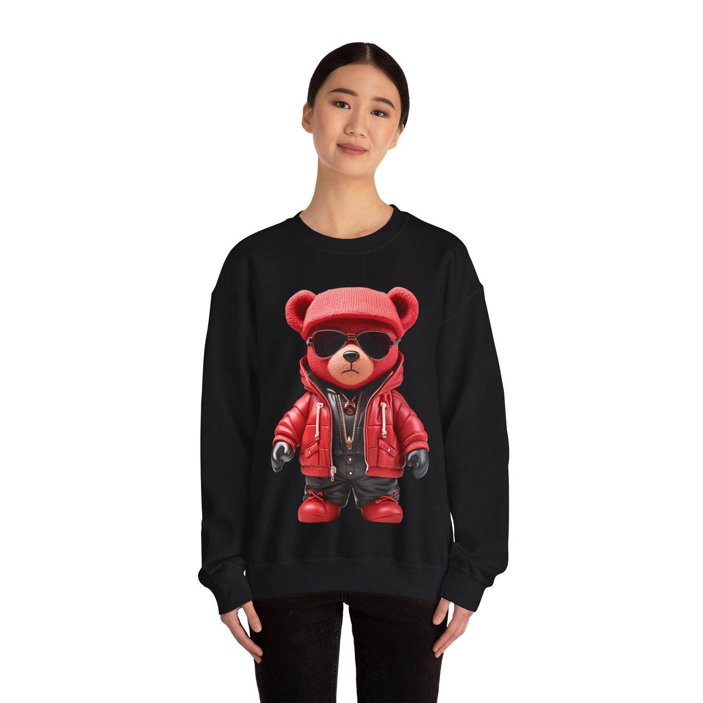 Hip-Hop Teddy Bear Sweatshirt: Elevate Your Style with Streetwear Chic - Giftsmojo