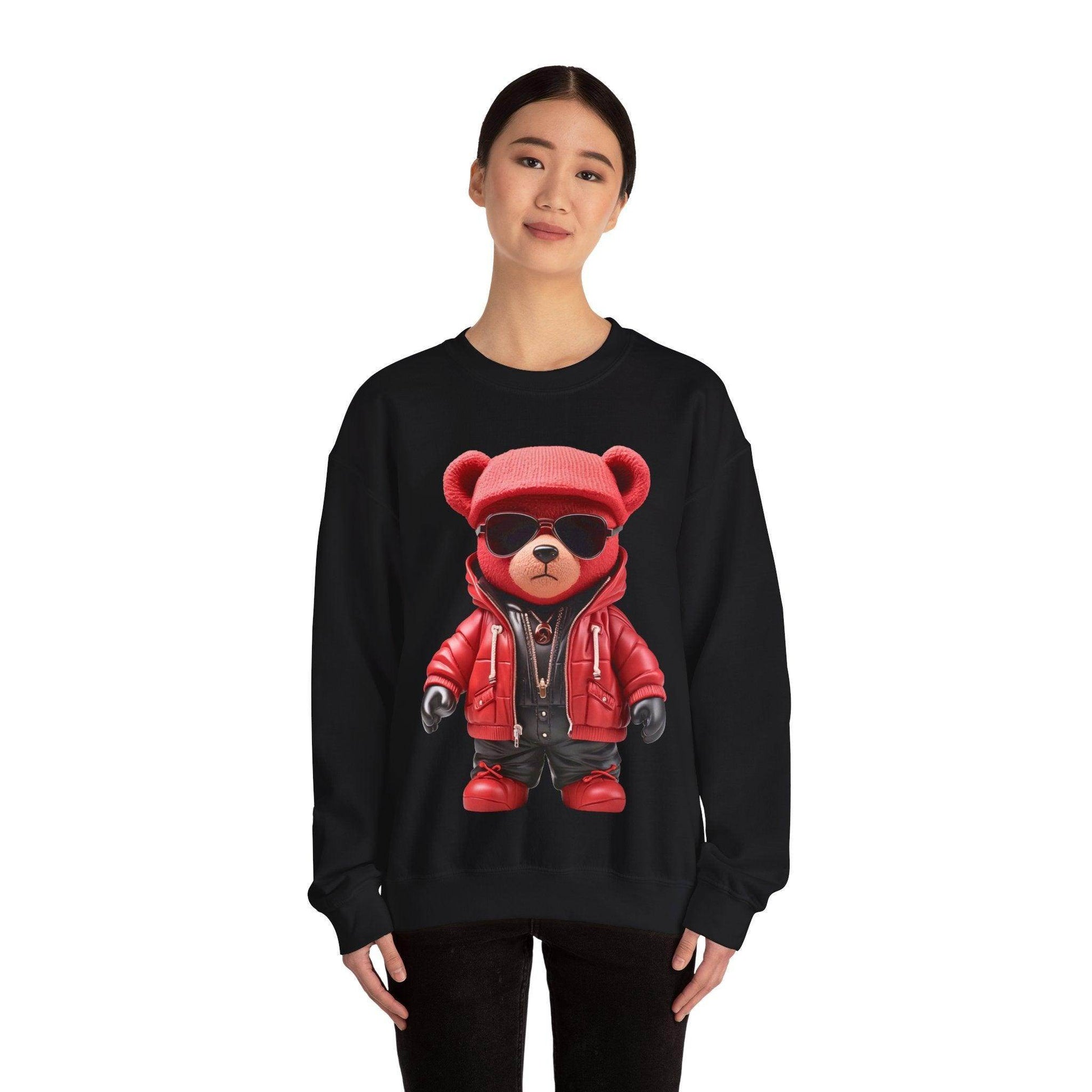 Hip-Hop Teddy Bear Sweatshirt: Elevate Your Style with Streetwear Chic - Giftsmojo