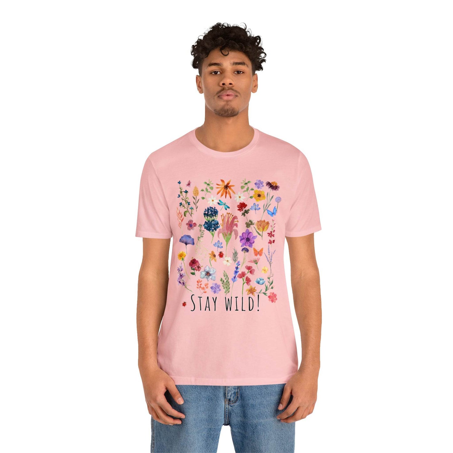 Wildflower Tshirt, Stay Wild Flowers Shirt, Floral Tshirt, Flower Shirt, Gift for Women, Ladies Shirts, Best Friend Gift, Plant Mom shirt - Giftsmojo