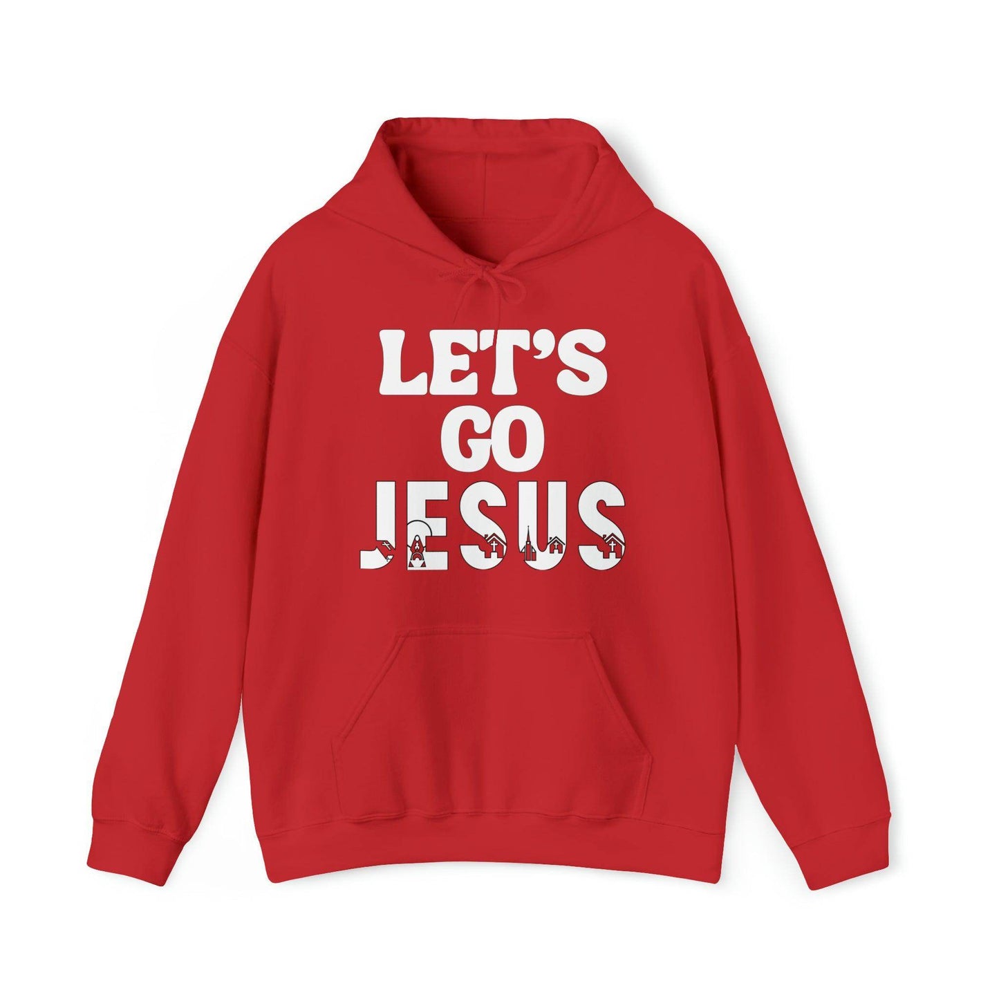 Let's Go Jesus Hooded Sweatshirt Funny Christian Shirt Christian Gift Trendy Christian Sweatshirt Religious Sweatshirt Jesus Hoodie Faith Shirt - Giftsmojo