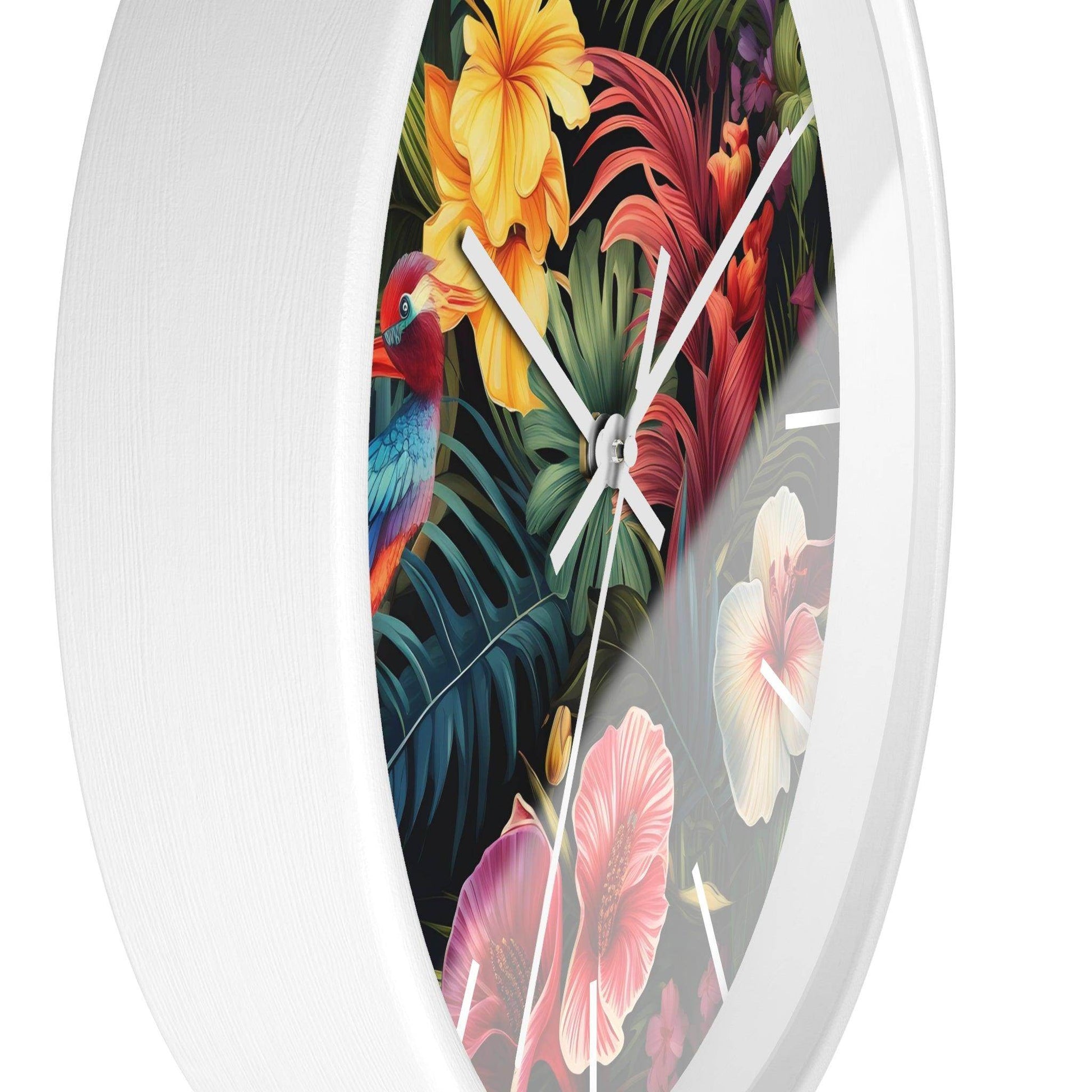 Wild Flower Wall Clock Flower Wall Clocks Home Clock Spring Clock Floral Clock Home Decor - Giftsmojo