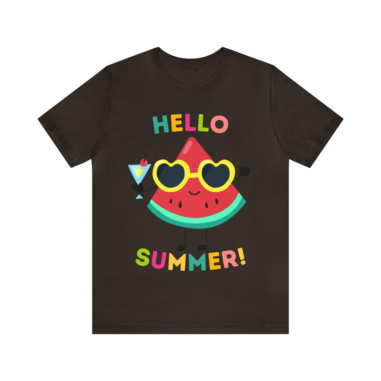 Hello Summer Shirt, Funny Summer Casual Top Tee,Unisex Summer Tshirt Ladies