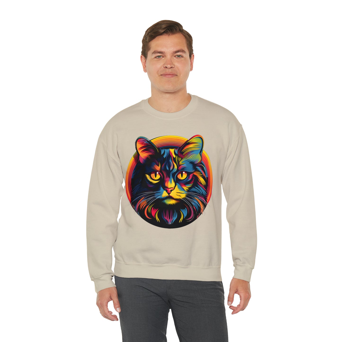 Vintage Cat Lover Sweater Retro Cat Sweatshirt Animal Lover Gift Cat Mom Gift Cat Lover Gift Cat Mom Sweatshirt Cat Crewneck Sweatshirt