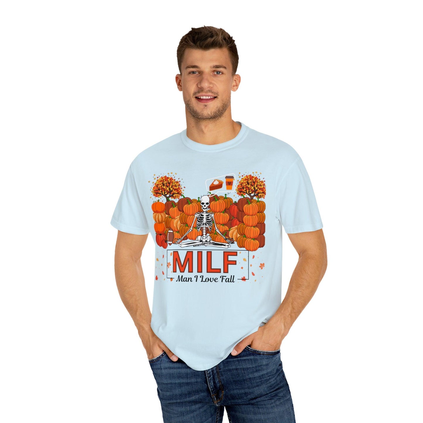 MILF Man I love Fall Gift for Fall Funny Fall Shirts Gift Pumpkin Comfort Colors Shirt
