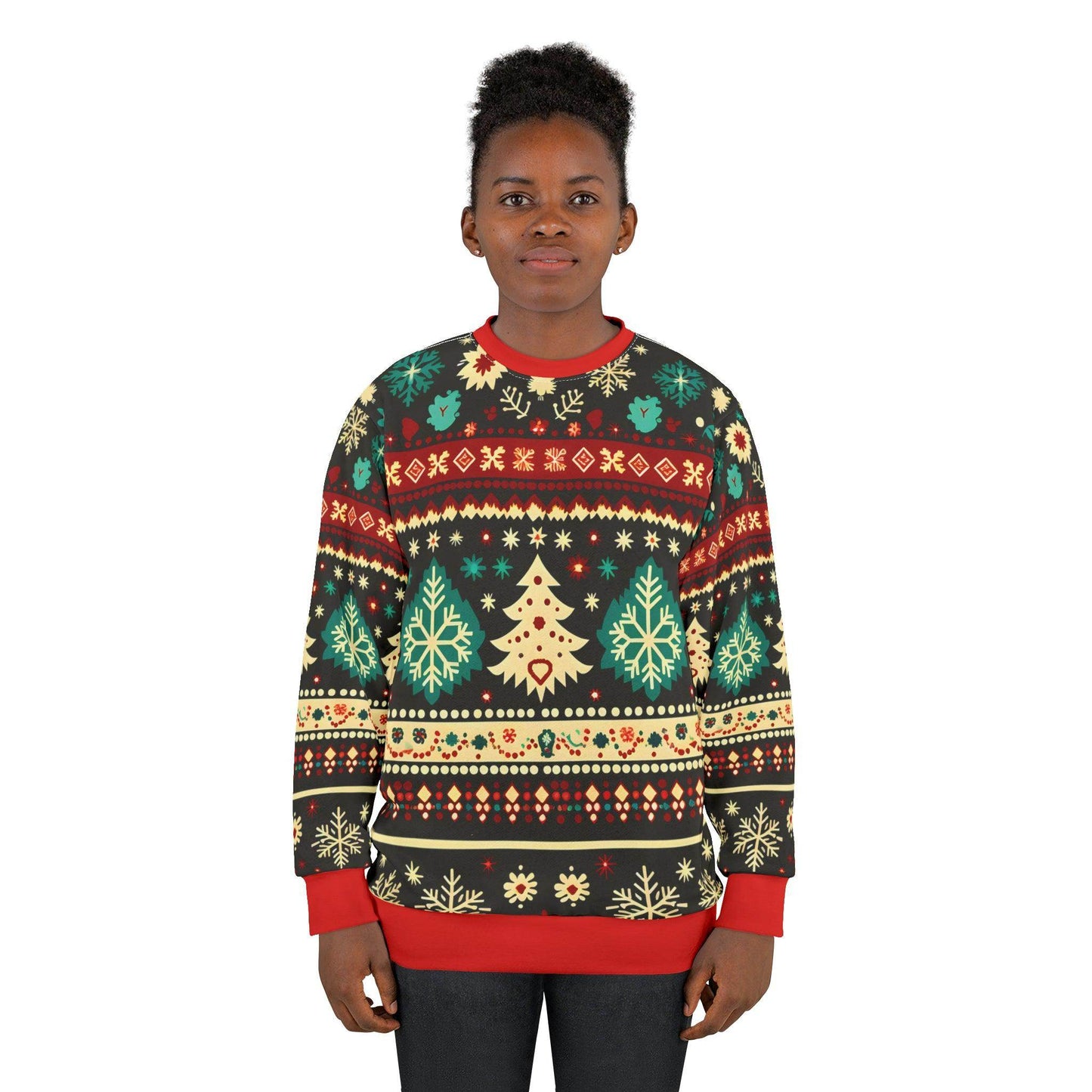 Women's Ugly Christmas Sweater Ugly Sweatshirt Christmas Sweatshirt, Womens Christmas Sweater, Christmas Crewneck Pullover Christmas Tree Holiday Sweaters Winter - Giftsmojo