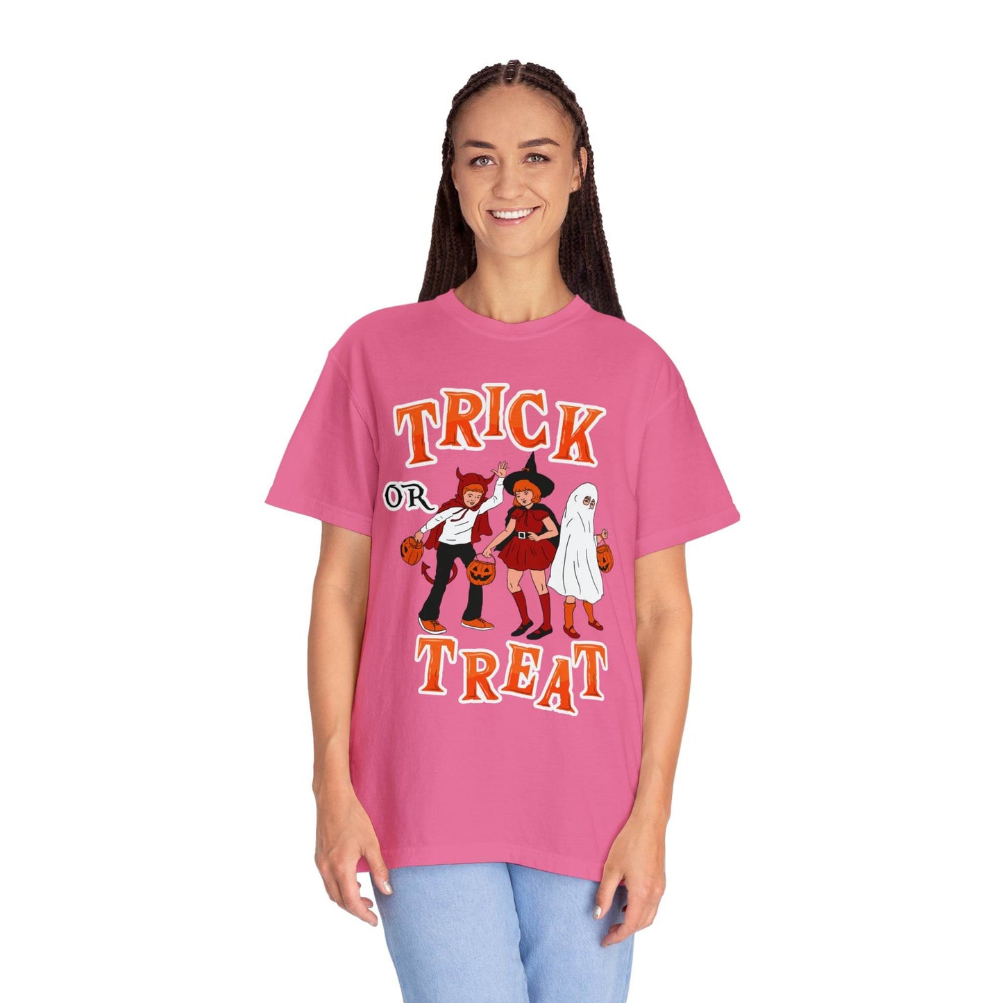Halloween Party Shirt Retro Halloween Tshirt, Trick or Treat Shirt Vintage Shirt Halloween Shirt Cute Spooky Shirt, Halloween Gift Halloween T-shirt - Giftsmojo