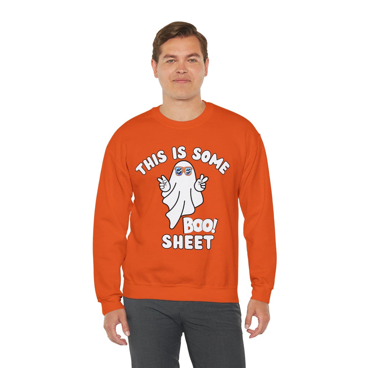 This Is Some Boo Sheet Ghost Sweatshirt Cute Ghost Sweatshirt Boo Ghost Sweatshirt Gift Shirt Funny Halloween Shirt Spooky Season Shirt