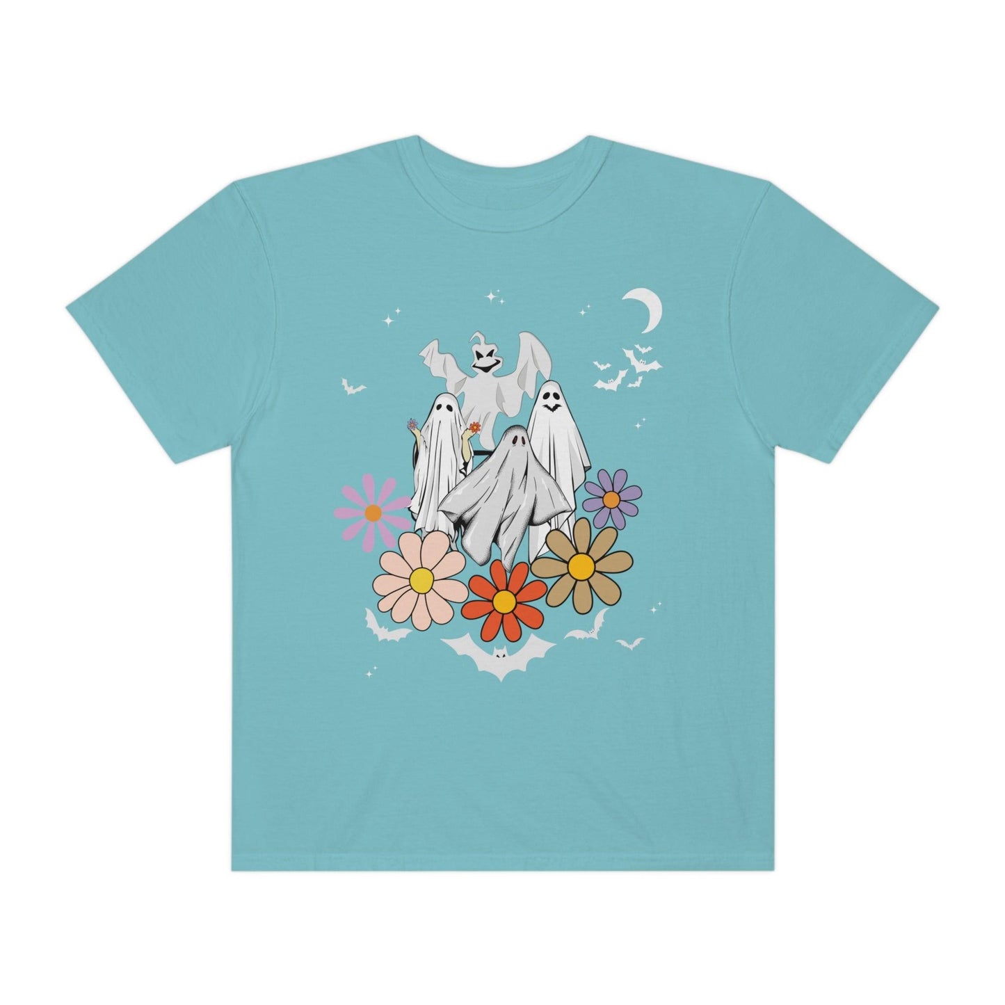 Retro Halloween t-shirt, Vintage Floral Ghost Shirt Halloween Shirt