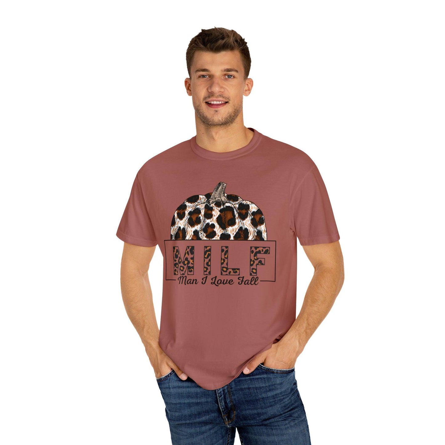MILF Man I love Fall Gift for Fall Lover Shirt, Comfort Colors Funny Fall Shirts Gift, Thanksgiving Gift, Funny Halloween Shirts Sarcastic - Giftsmojo