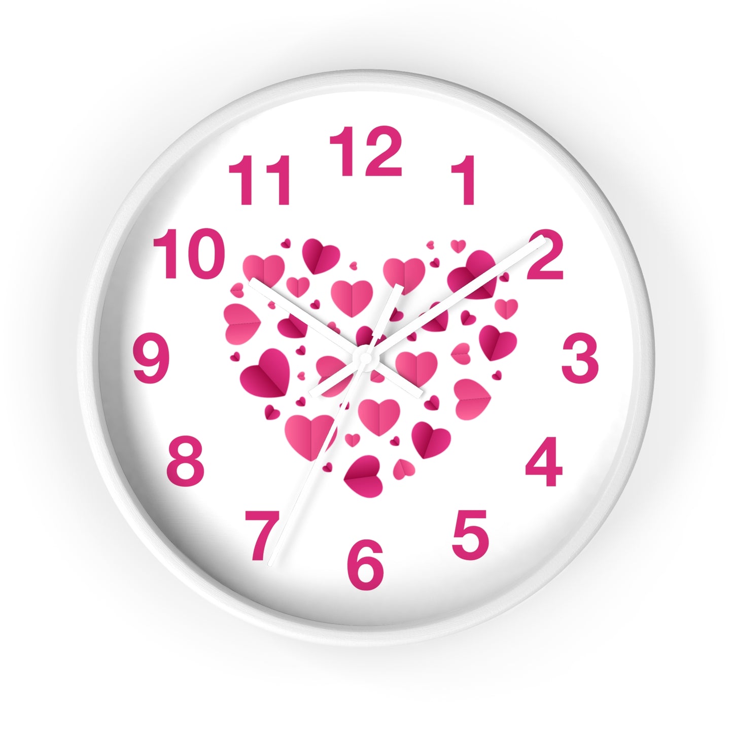 Hearts Wall Clock Love Clock, Romantic Home Decor Valentine's Day Gift Anniversary Gift