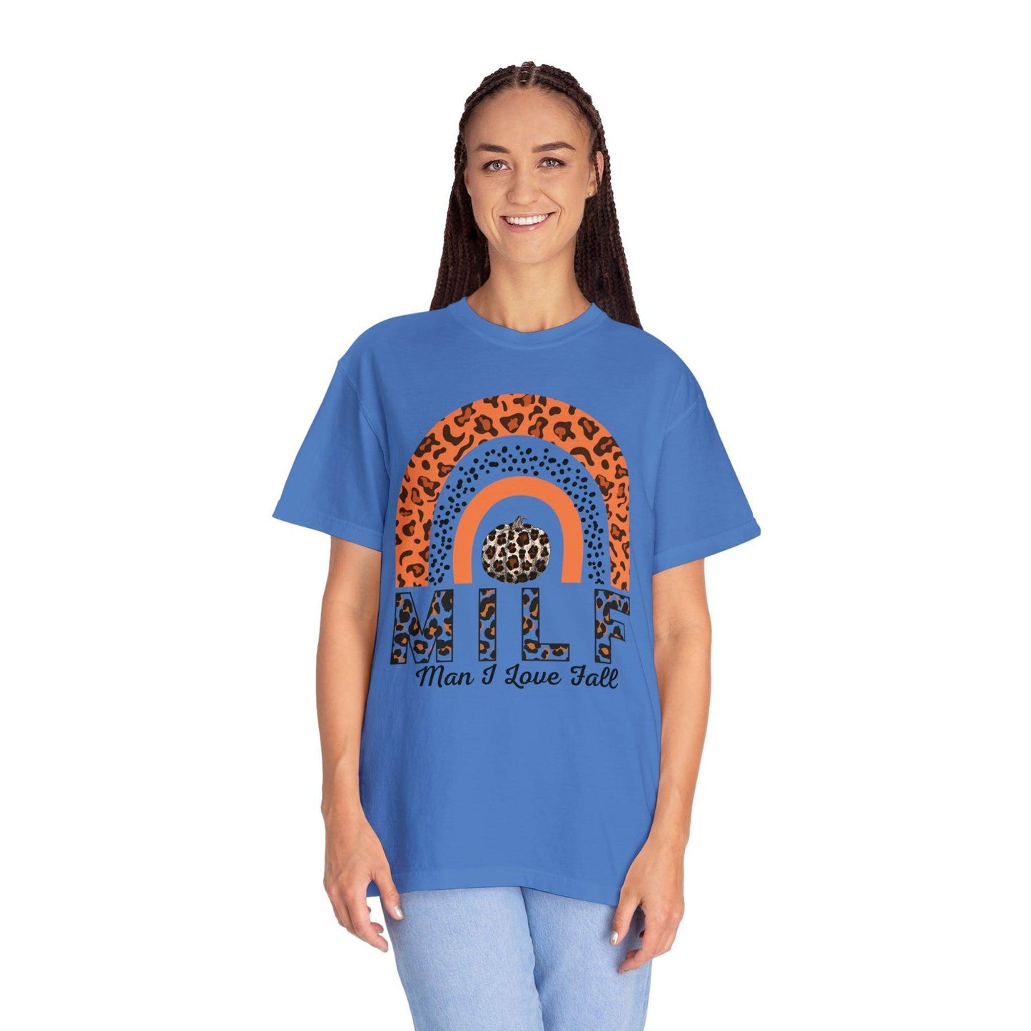 Man I love Fall Gift for Fall Funny fall shirts gift Pumpkin comfort colors shirt - Giftsmojo