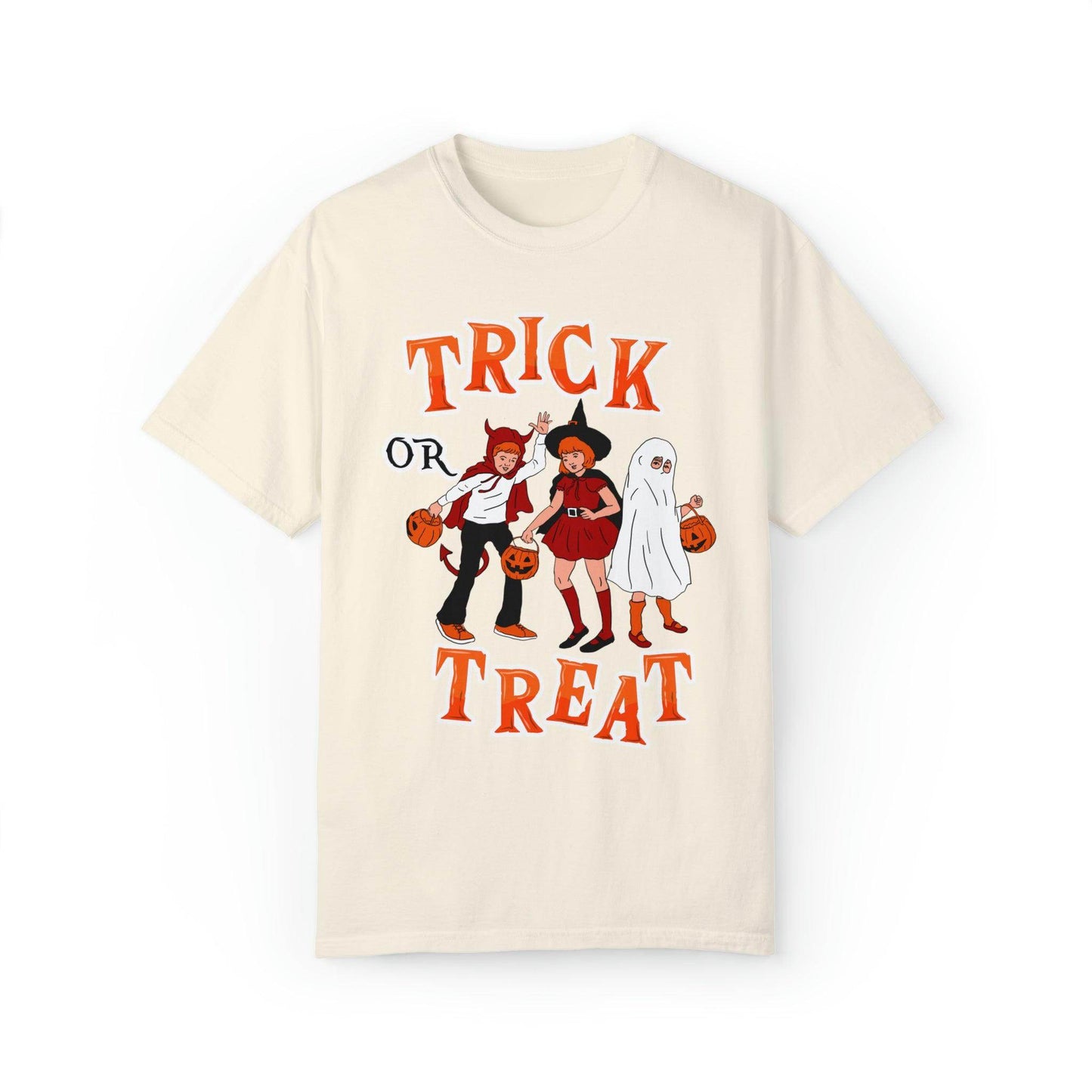 Halloween Party Shirt Retro Halloween Tshirt, Trick or Treat Shirt Vintage Shirt Halloween Shirt Cute Spooky Shirt, Halloween Gift Halloween T-shirt - Giftsmojo