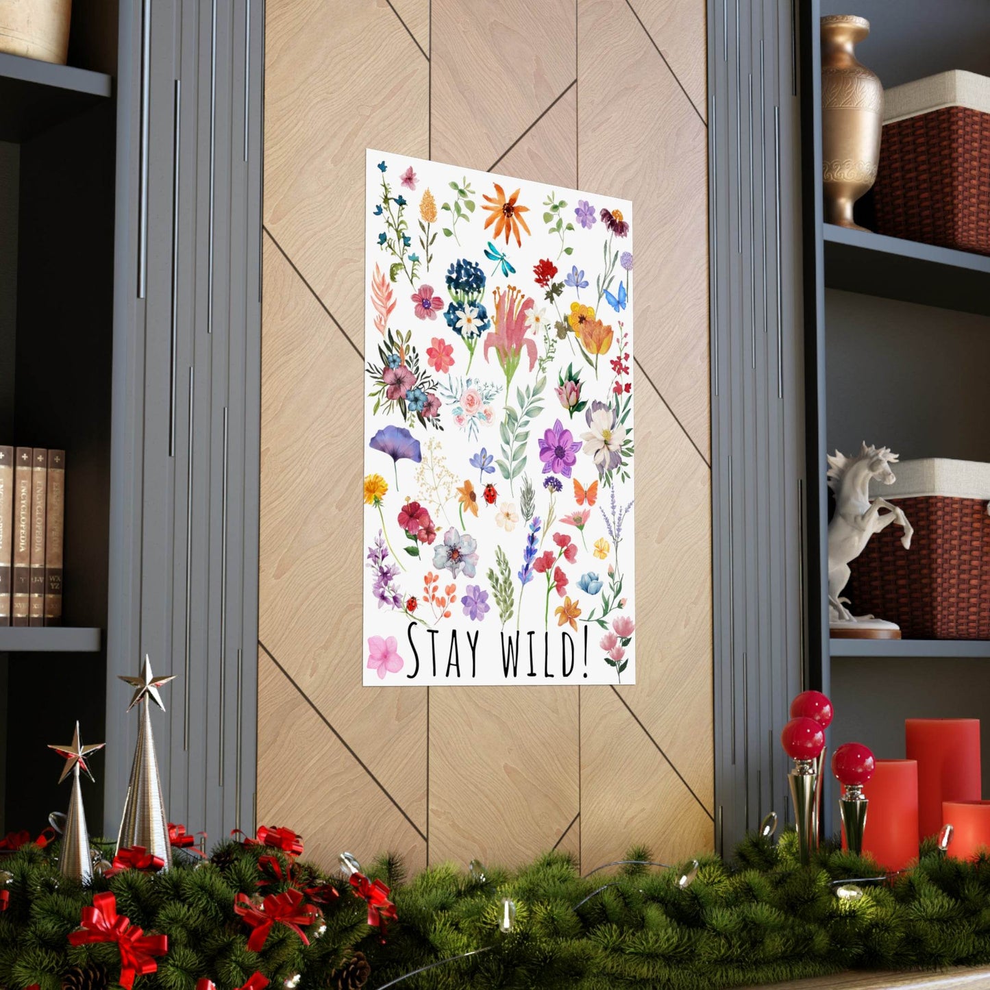 Wildflowers Watercolor Vertical Poster - Giftsmojo
