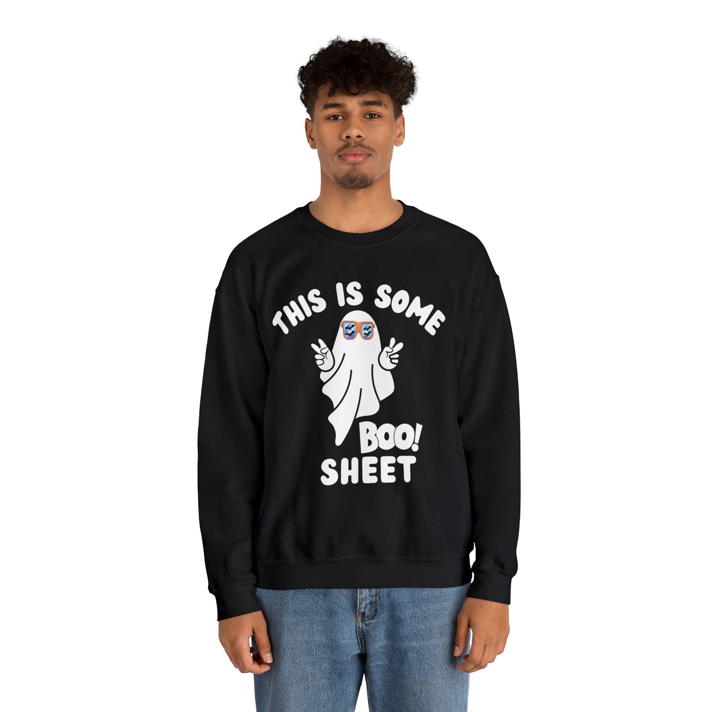 This Is Some Boo Sheet Ghost Sweatshirt Cute Ghost Sweatshirt Boo Ghost Sweatshirt Gift Shirt Funny Halloween Shirt Spooky Season Shirt
