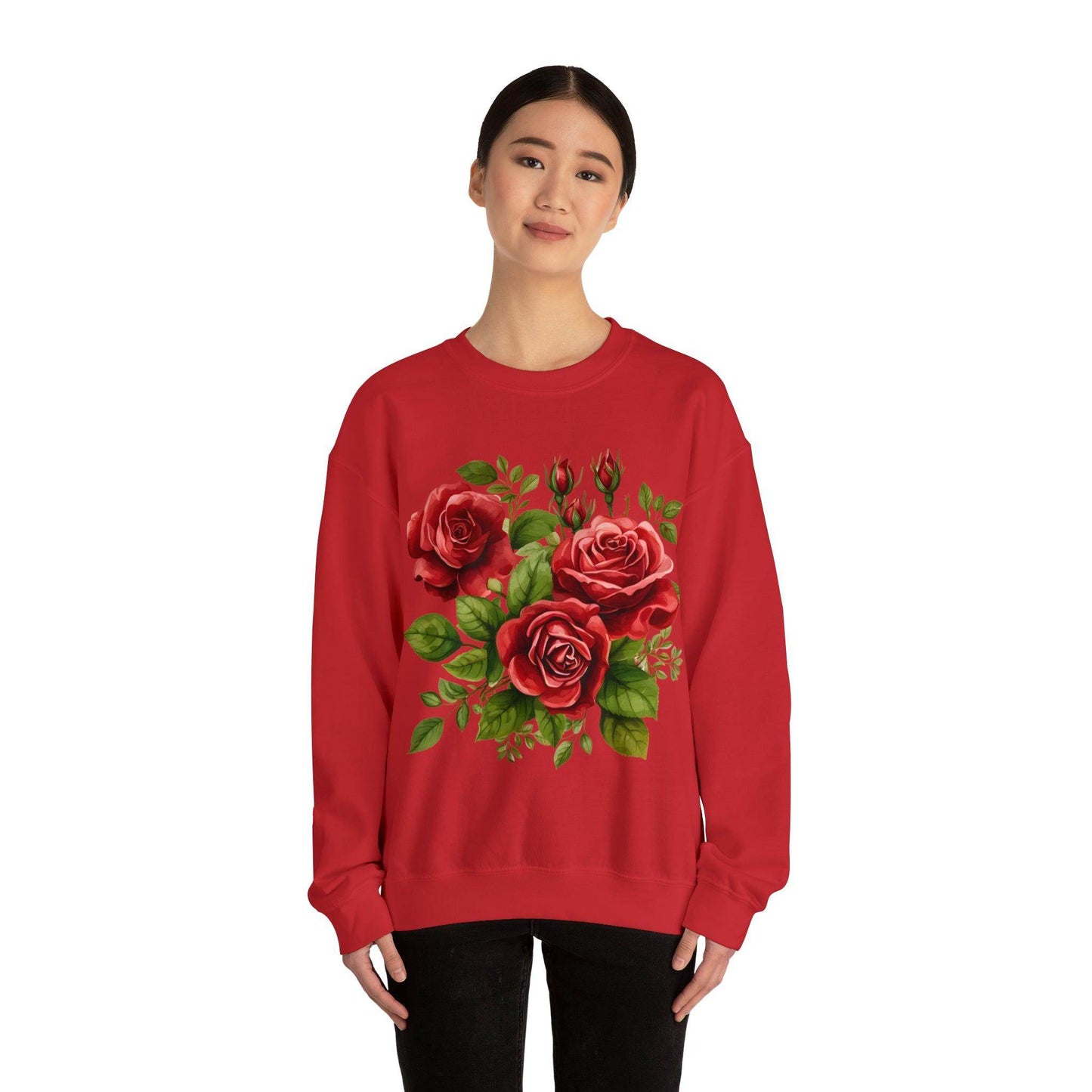 Christmas Flower Shirt Christmas Flower Sweatshirt Christmas Floral Sweatshirt Christmas Sweater Christmas Trendy Christmas Sweatshirt - Giftsmojo