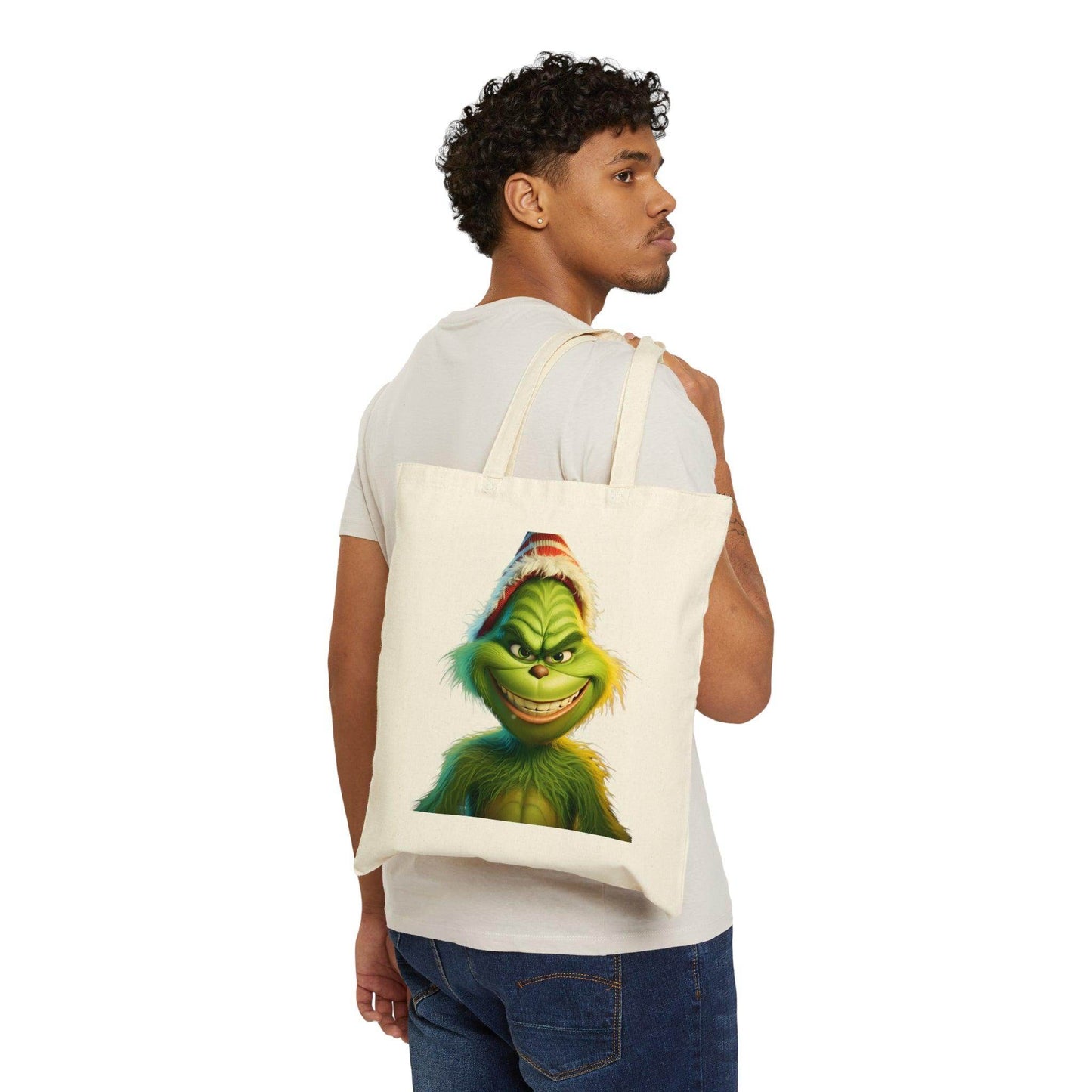 Grinch Tote Bag Christmas Bag Christmas Tote Bag The Grinch Bag Canvas Tote Bag Shopping Bag Gift For Women Totes Birthday Gift Bag - Giftsmojo