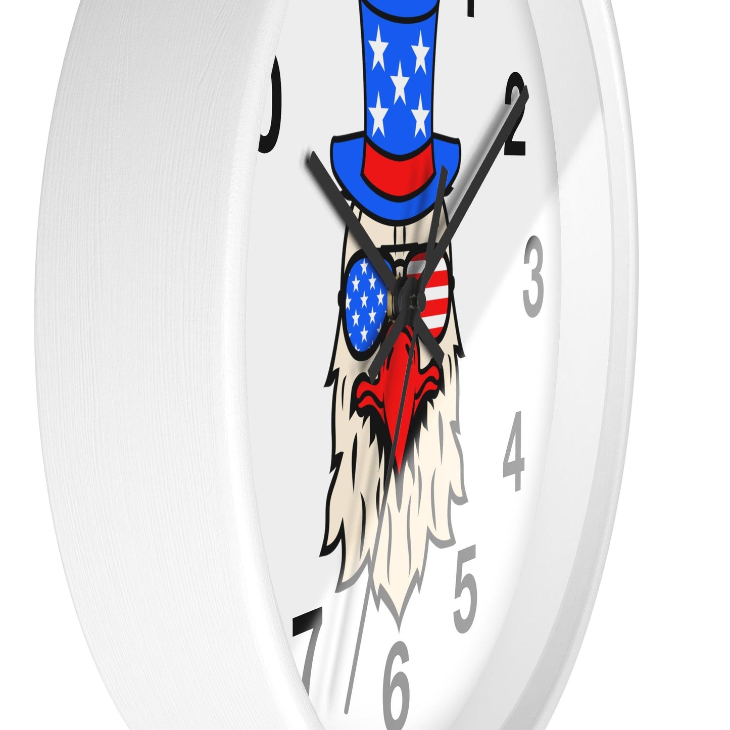 Funny USA Flag Wall Clock, Home decor gift, House Warming gift, New Home Gift, Patriotic gift