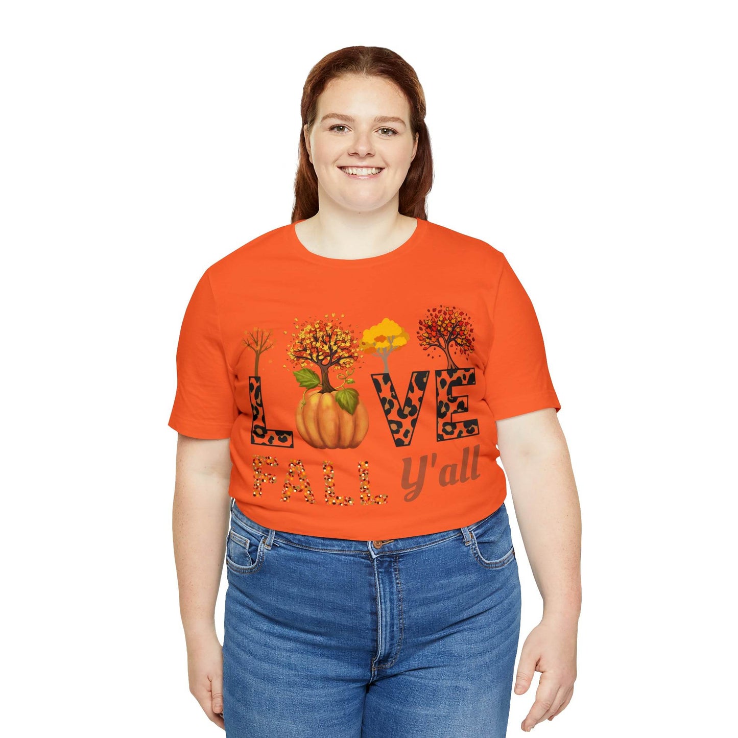 Leopard Print Love Fall Y'all, Fall shirt, Fall lover gift - Giftsmojo