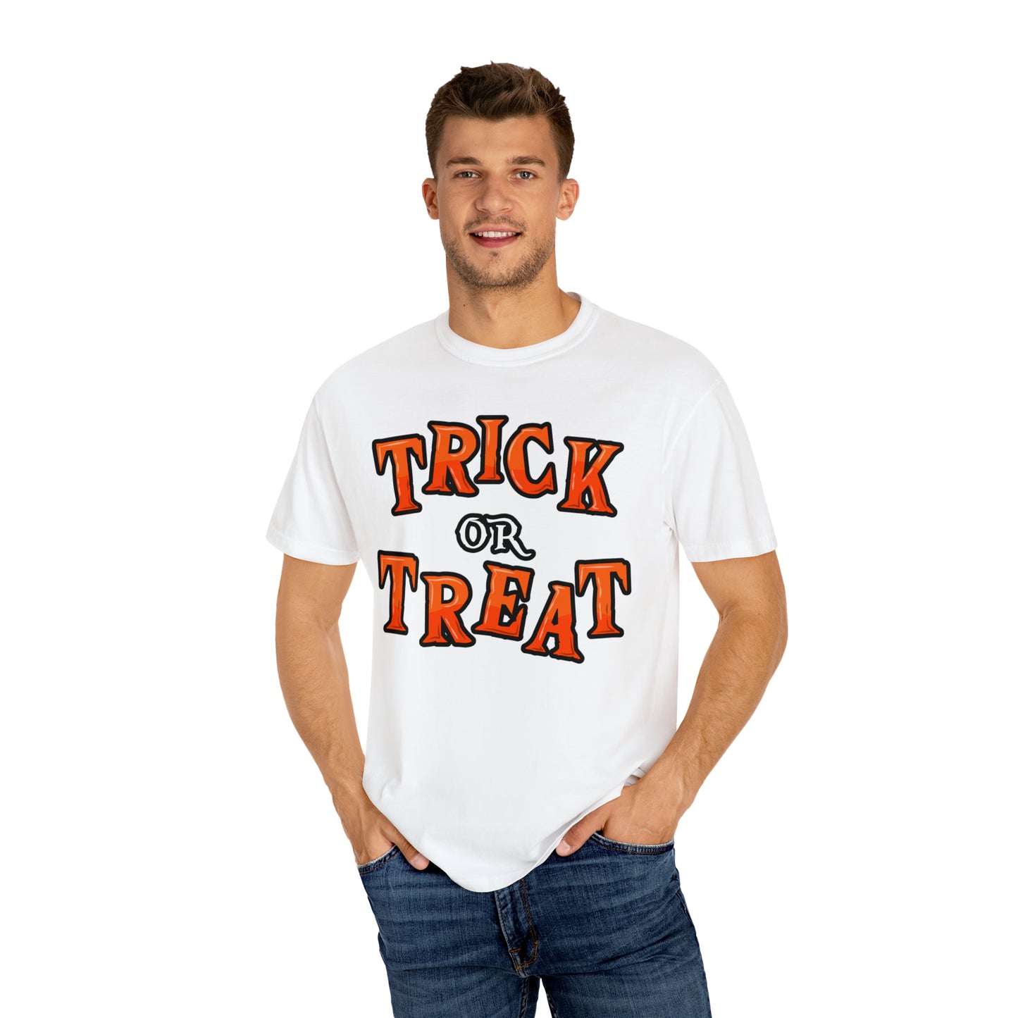 Trick or Treat Shirt Halloween Party Outfit Vintage Shirt Halloween Shirt Cute Spooky Shirt, Halloween Gift Halloween T-shirtRetro Halloween Tshirt