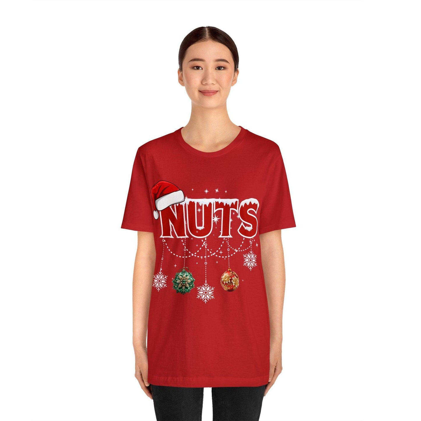 Funny Christmas Couples Matching Shirt Chest Nuts Shirts Holiday Shirt Cute Christmas Shirt Couple Sweater, Family Tee - Giftsmojo